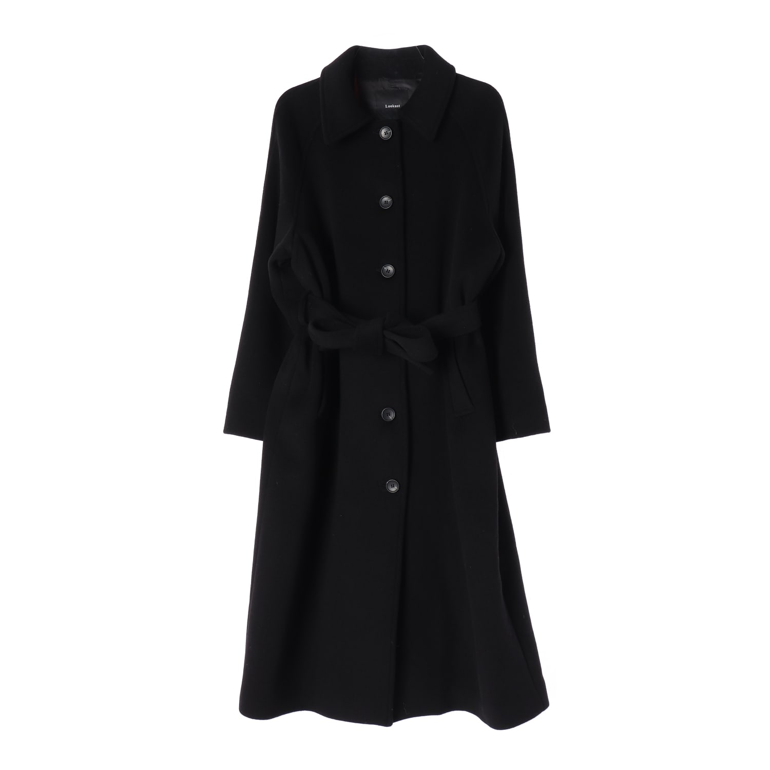 룩캐스트 22FW 울 블렌드 벨티드 롱 코트 이미지 1