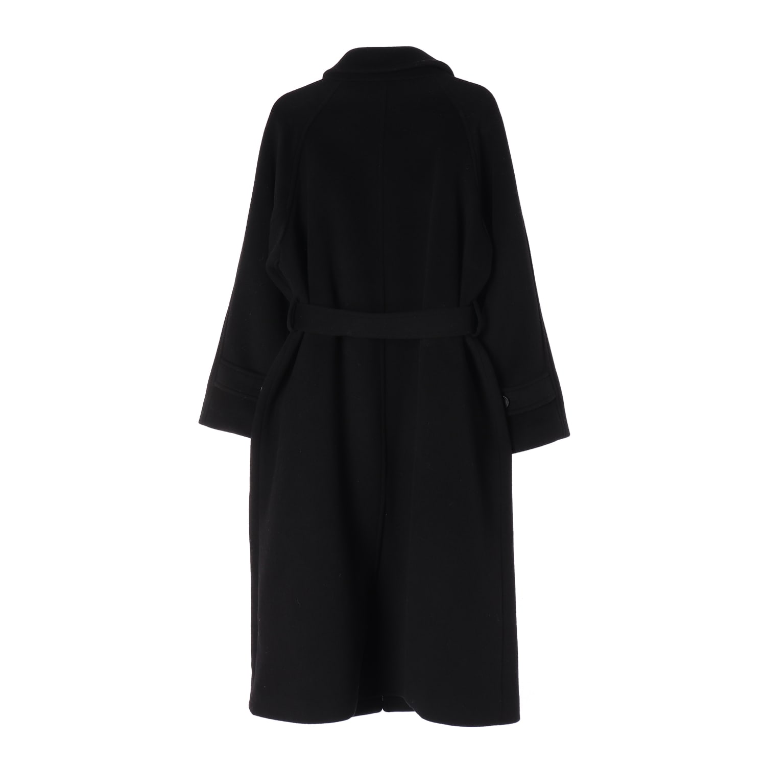 룩캐스트 22FW 울 블렌드 벨티드 롱 코트 이미지 2