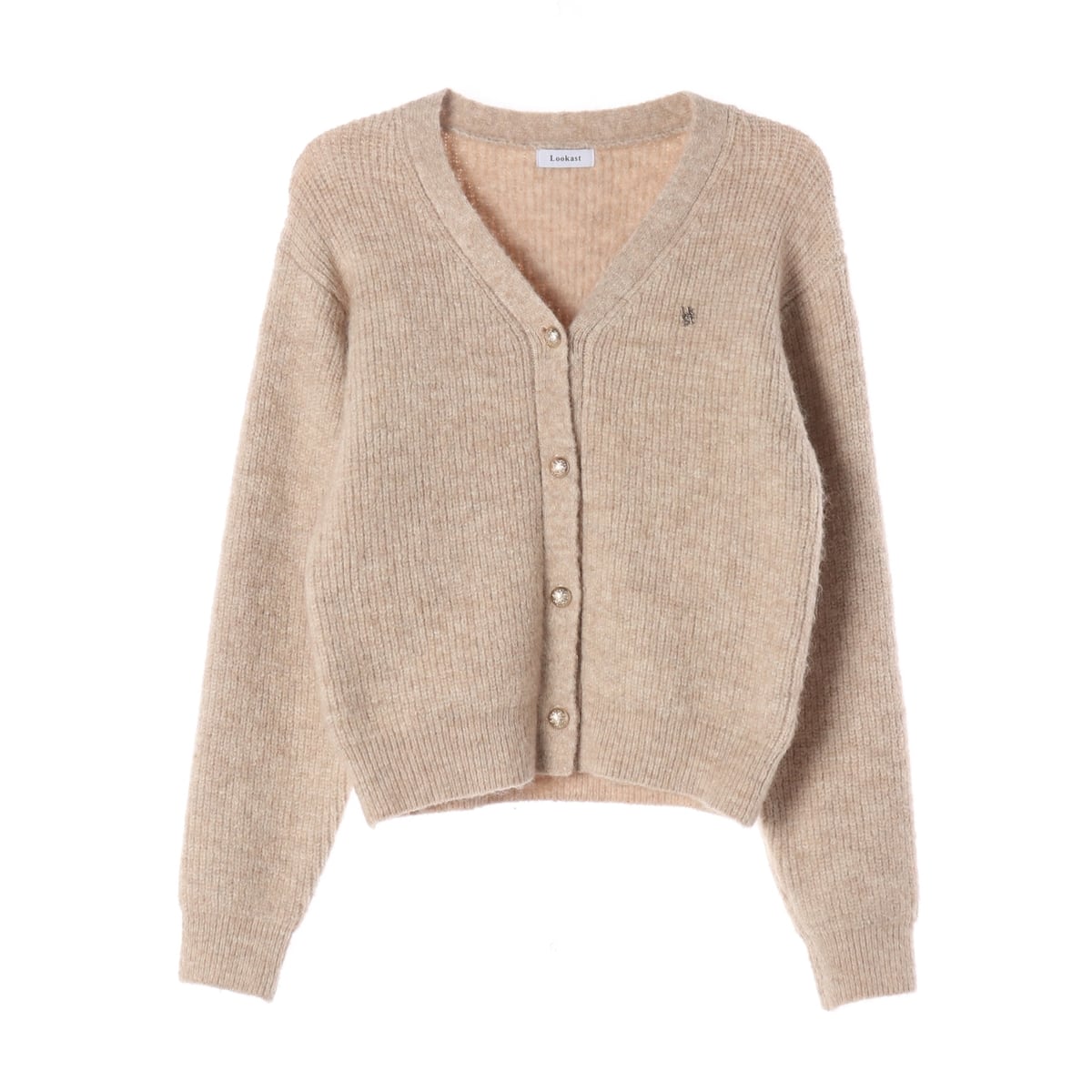 룩캐스트 22FW 알파카 울 블렌드 니트 가디건 상세 이미지 1
