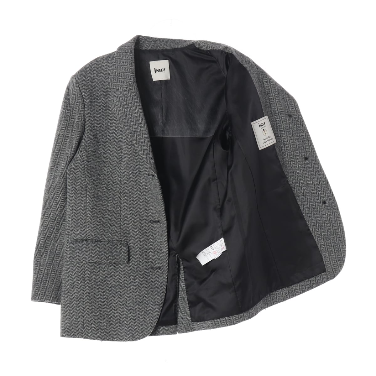 제이에스엔와이 jsny 22FW 헤링본 울 블렌드 블레이저 재킷 상세 이미지 2