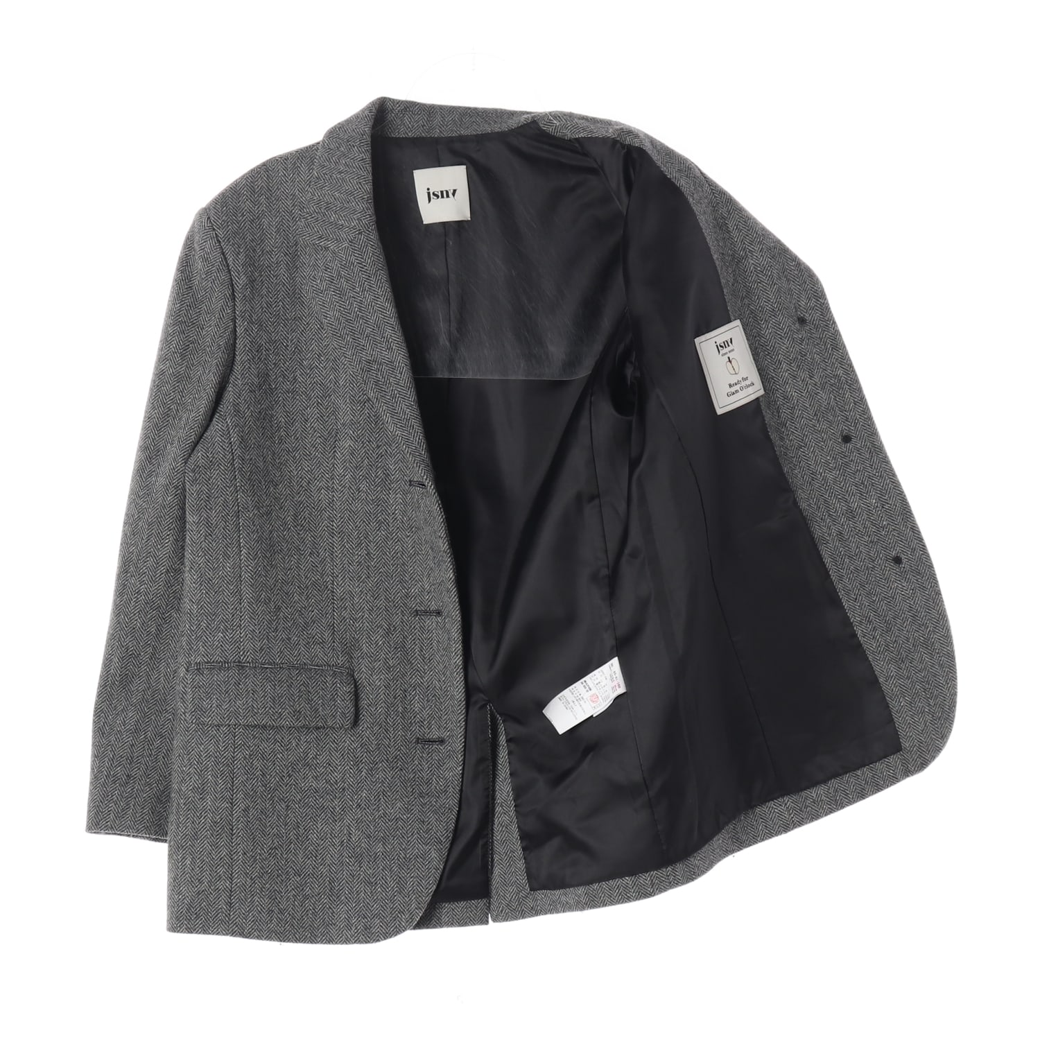 제이에스엔와이 jsny 22FW 헤링본 울 블렌드 블레이저 재킷 이미지 2