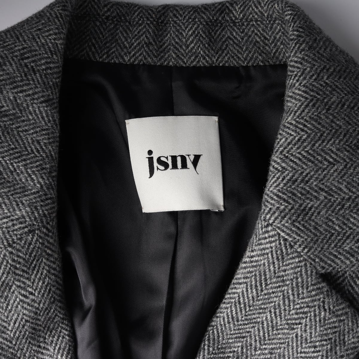제이에스엔와이 jsny 22FW 헤링본 울 블렌드 블레이저 재킷 상세 이미지 4