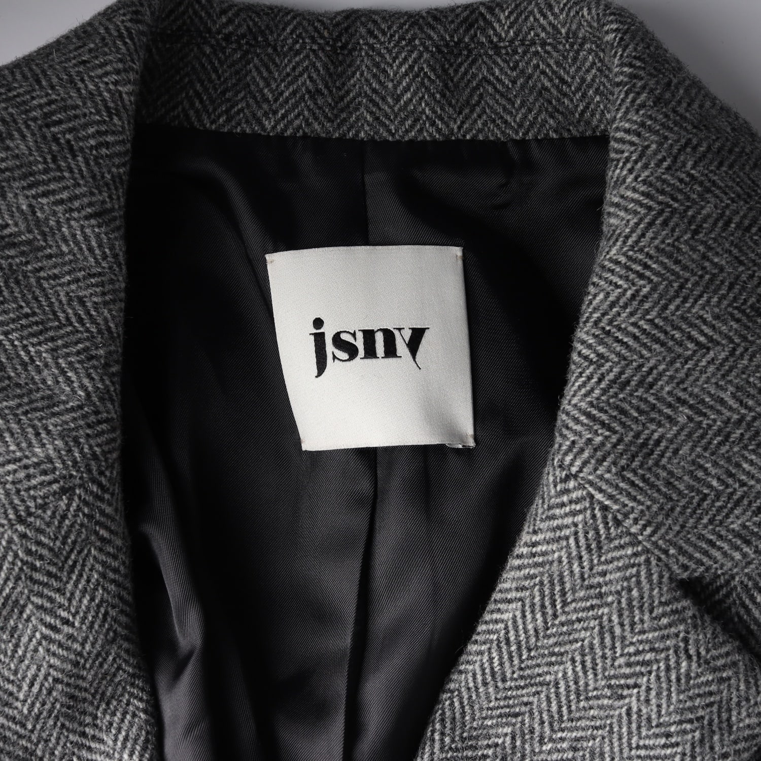 제이에스엔와이 jsny 22FW 헤링본 울 블렌드 블레이저 재킷 이미지 4