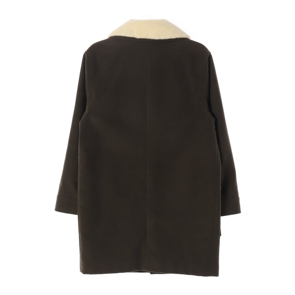아페쎄 A.P.C. Boreale 코튼 몰스킨 시어링 카라 코트 상세 이미지 3