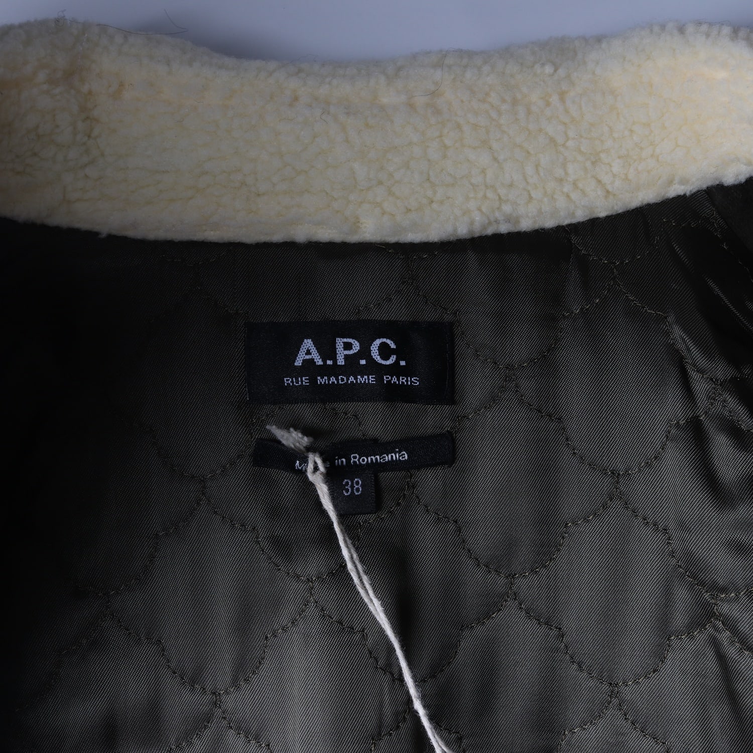 아페쎄 A.P.C. Boreale 코튼 몰스킨 시어링 카라 코트 이미지 4