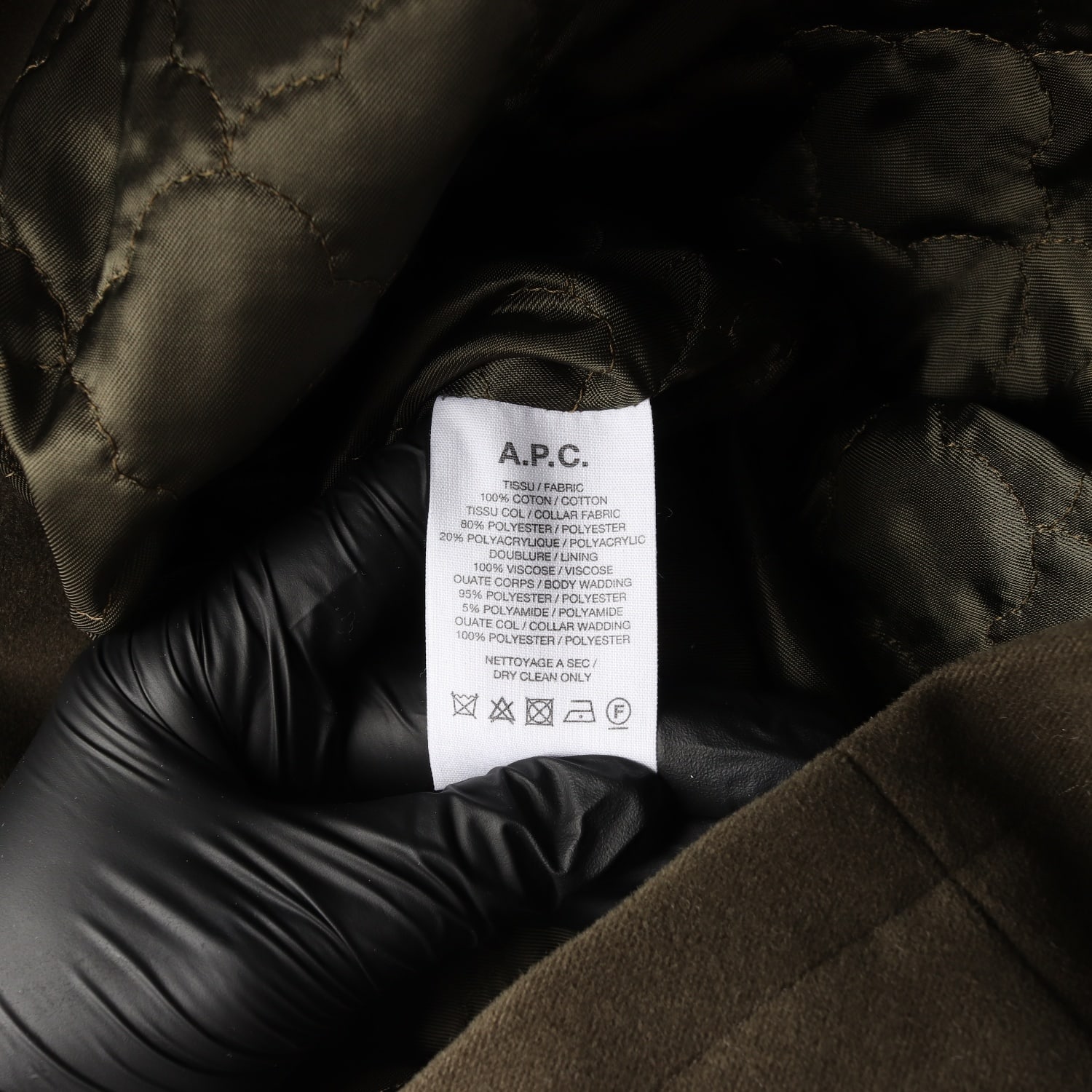 아페쎄 A.P.C. Boreale 코튼 몰스킨 시어링 카라 코트 이미지 5