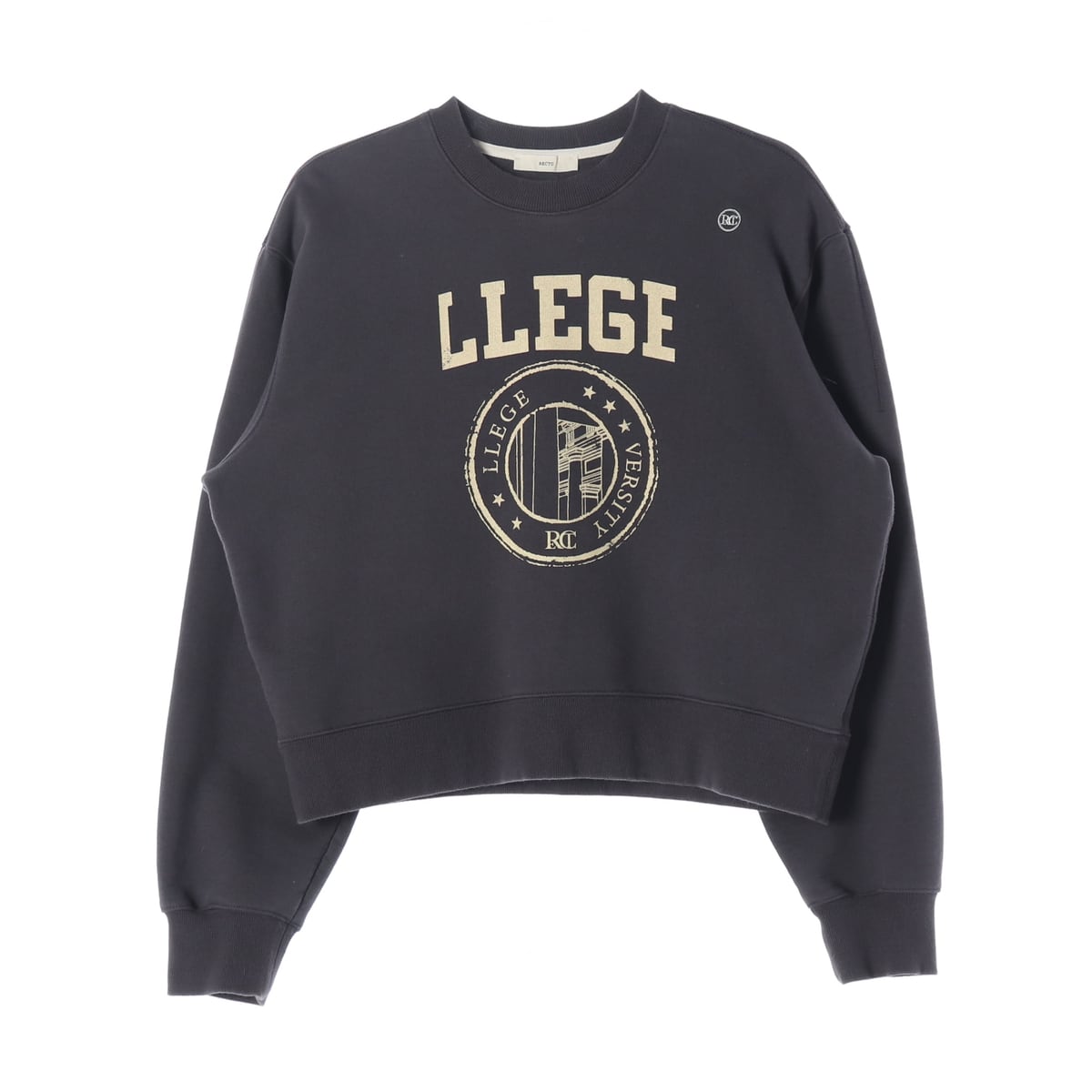 렉토 22FW LLEGE 로고 맨투맨 상세 이미지 1