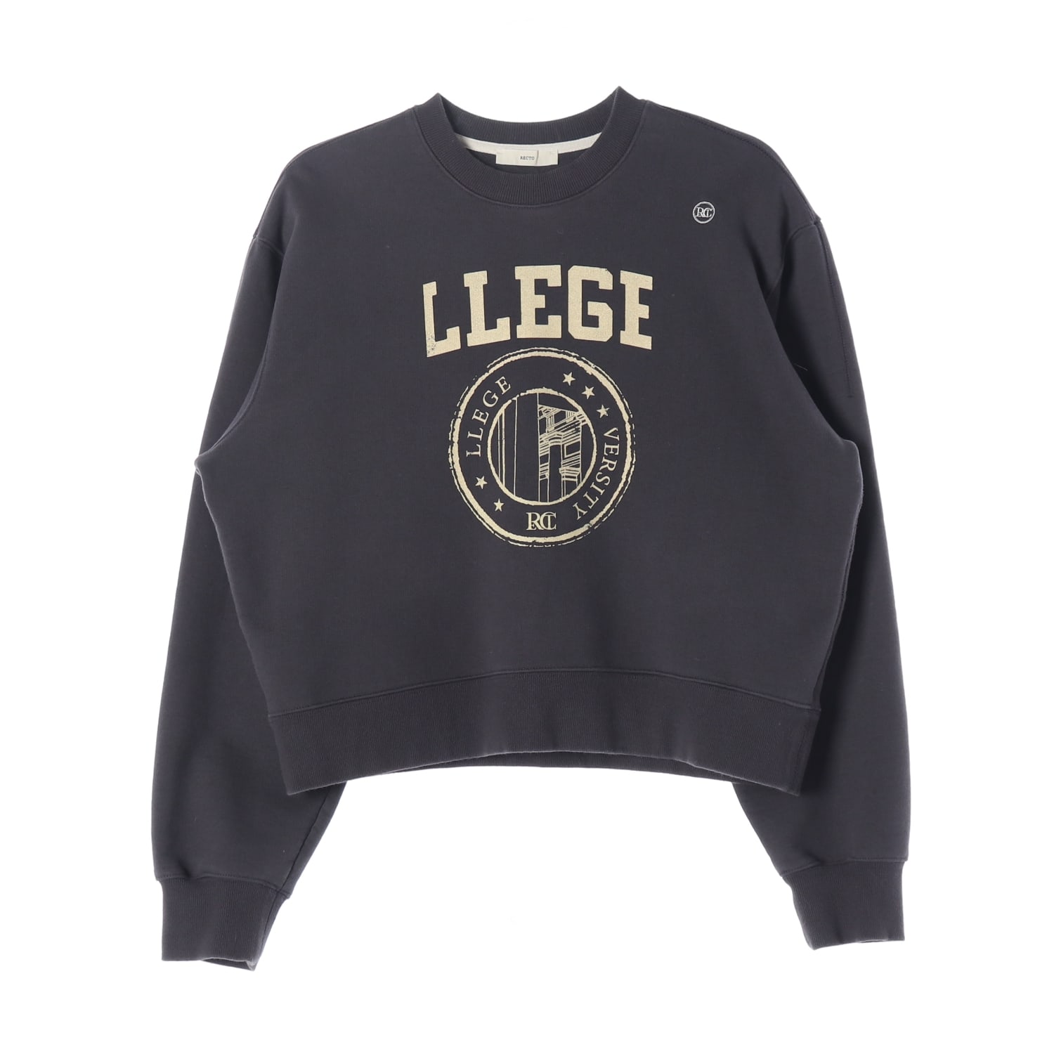 렉토 22FW LLEGE 로고 맨투맨 이미지 1