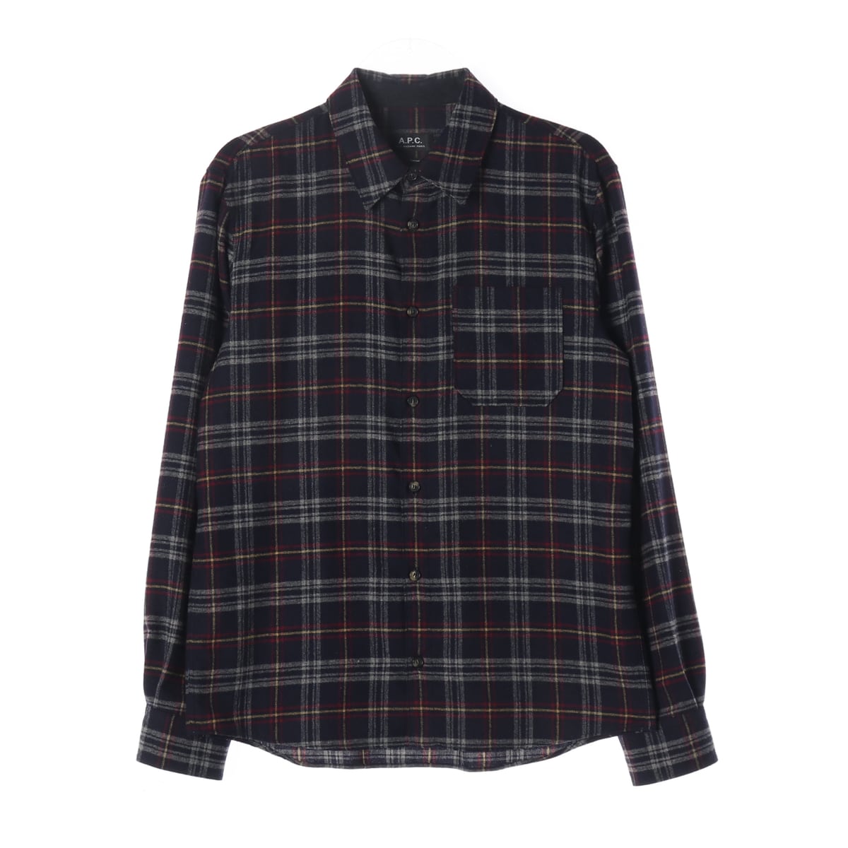 아페쎄 A.P.C. 울 블렌드 체크 셔츠 상세 이미지 1