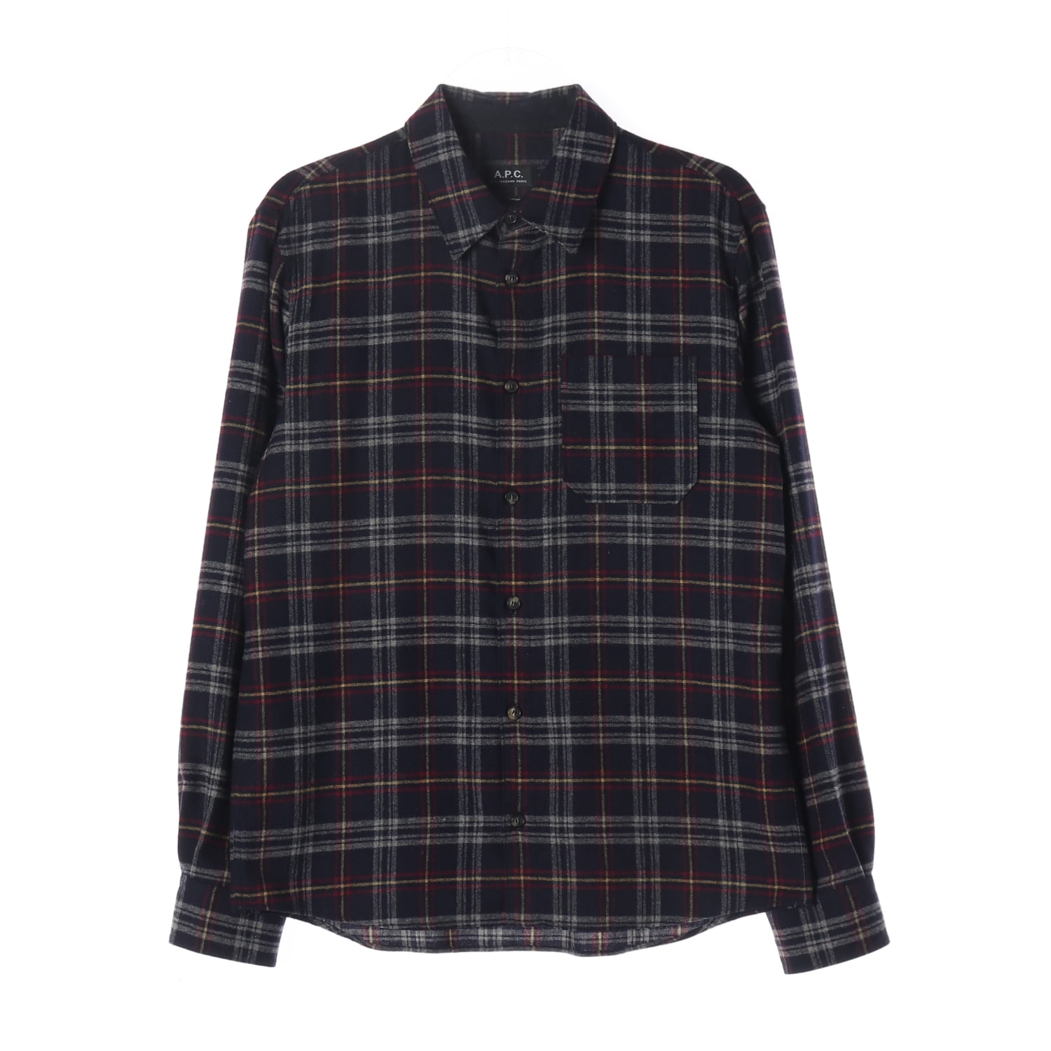 아페쎄 A.P.C. 울 블렌드 체크 셔츠 이미지 1