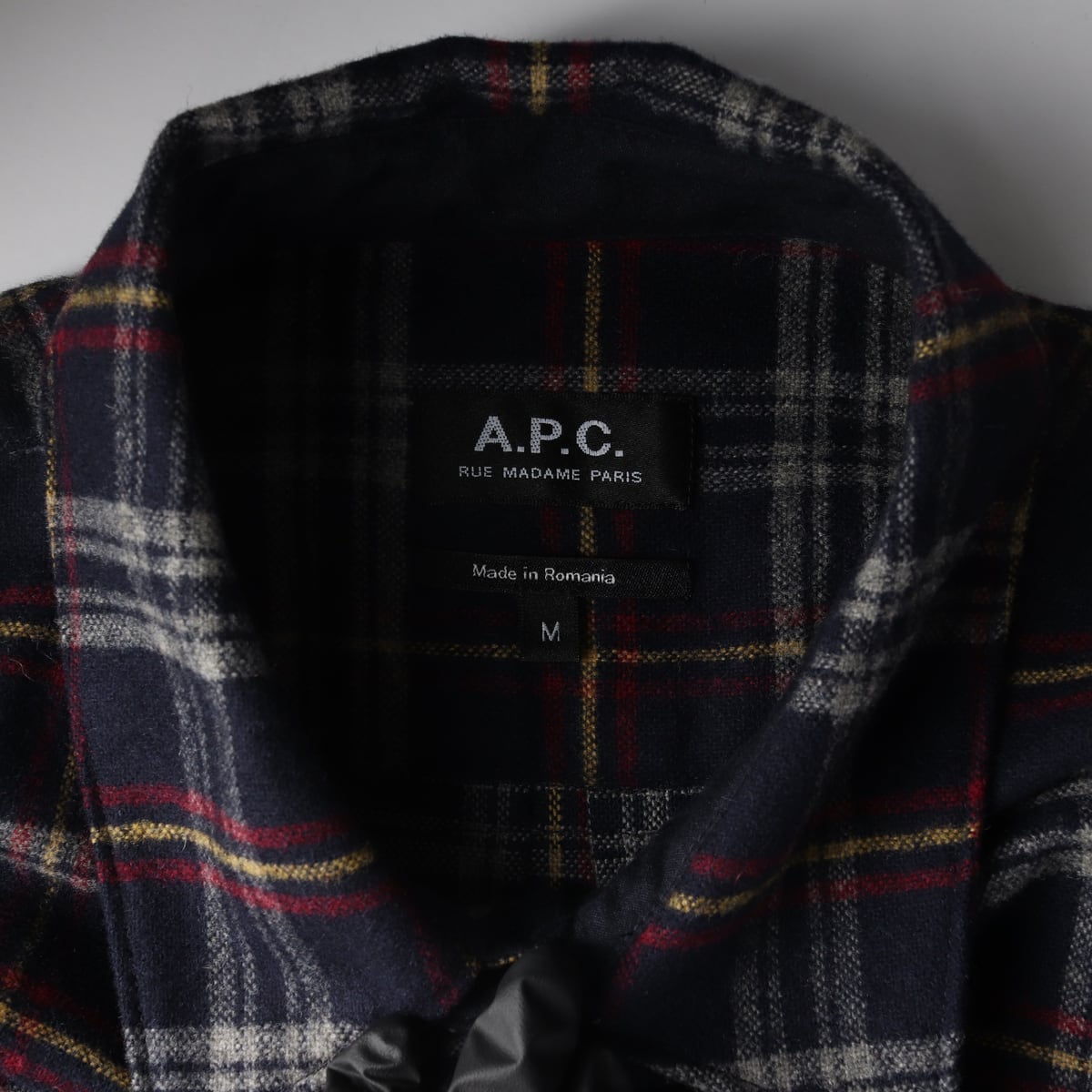 아페쎄 A.P.C. 울 블렌드 체크 셔츠 상세 이미지 3