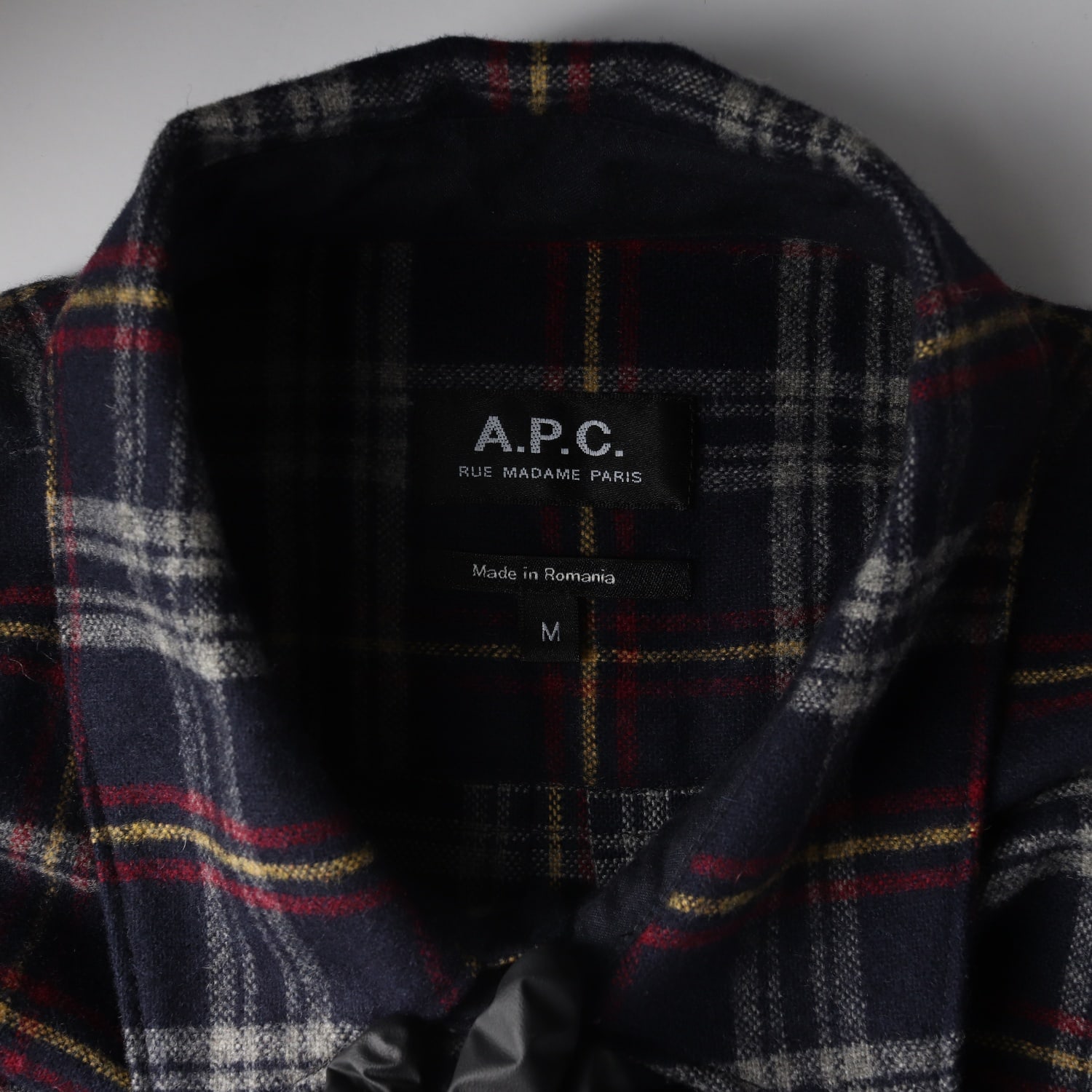 아페쎄 A.P.C. 울 블렌드 체크 셔츠 이미지 3