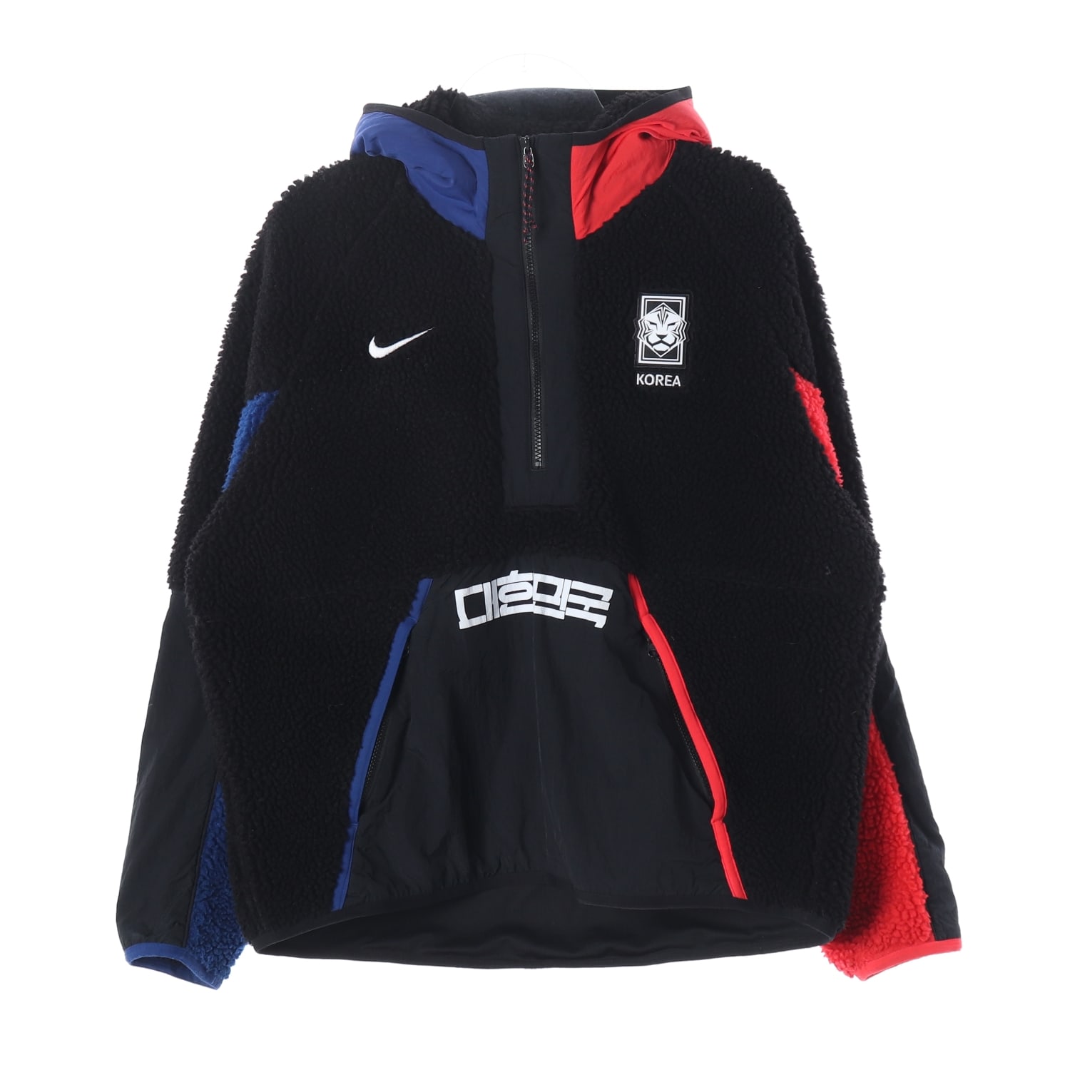 나이키 22FW 대한민국 NSW 하프 집 후드 플리스 블랙 이미지 1