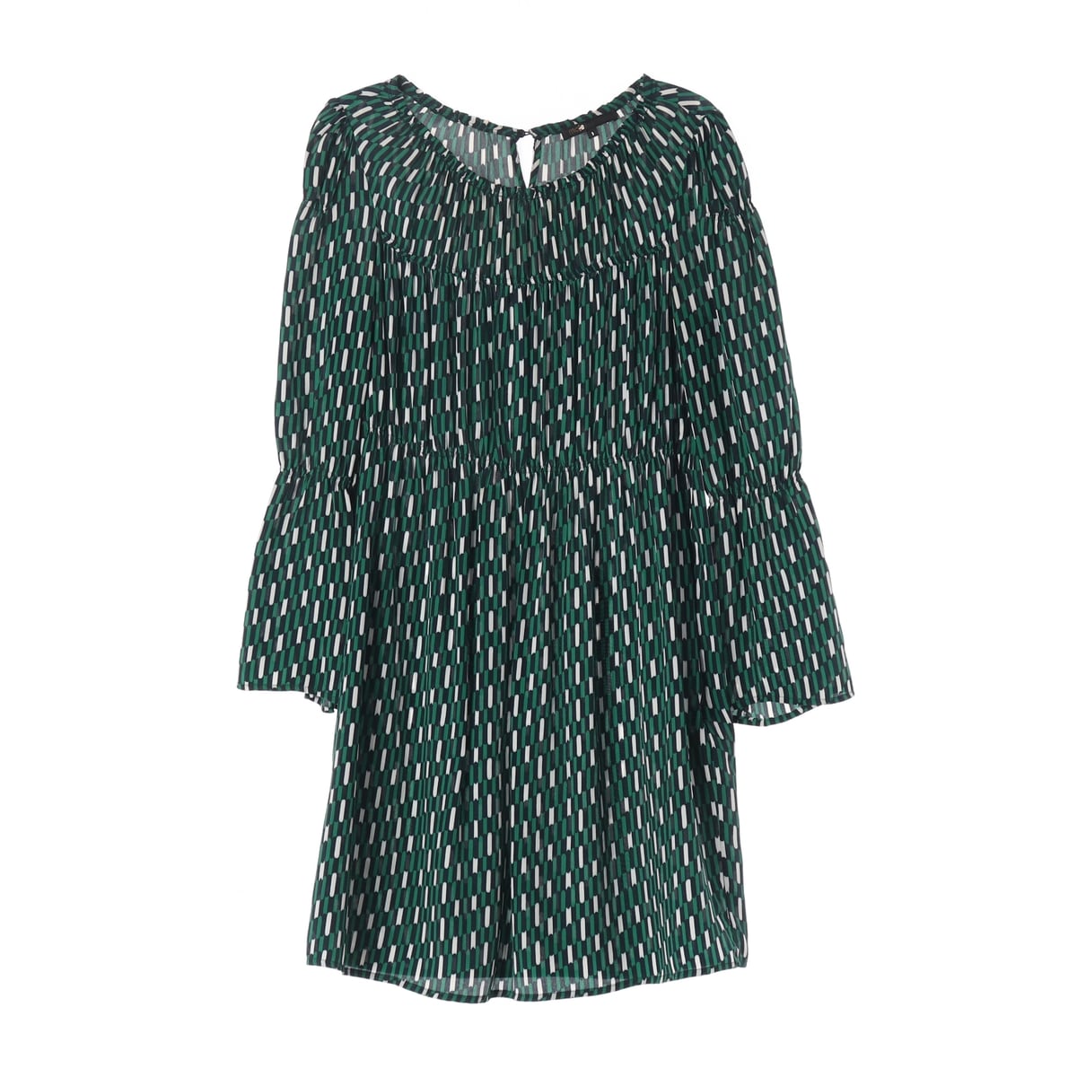 마쥬 maje 패턴 실크 블렌드 원피스 상세 이미지 1