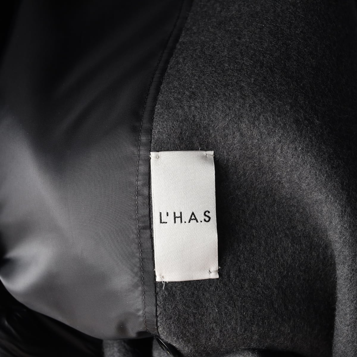 르하스 24FW 울 캐시미어 블렌드 핸드메이드 롱 코트 상세 이미지 3