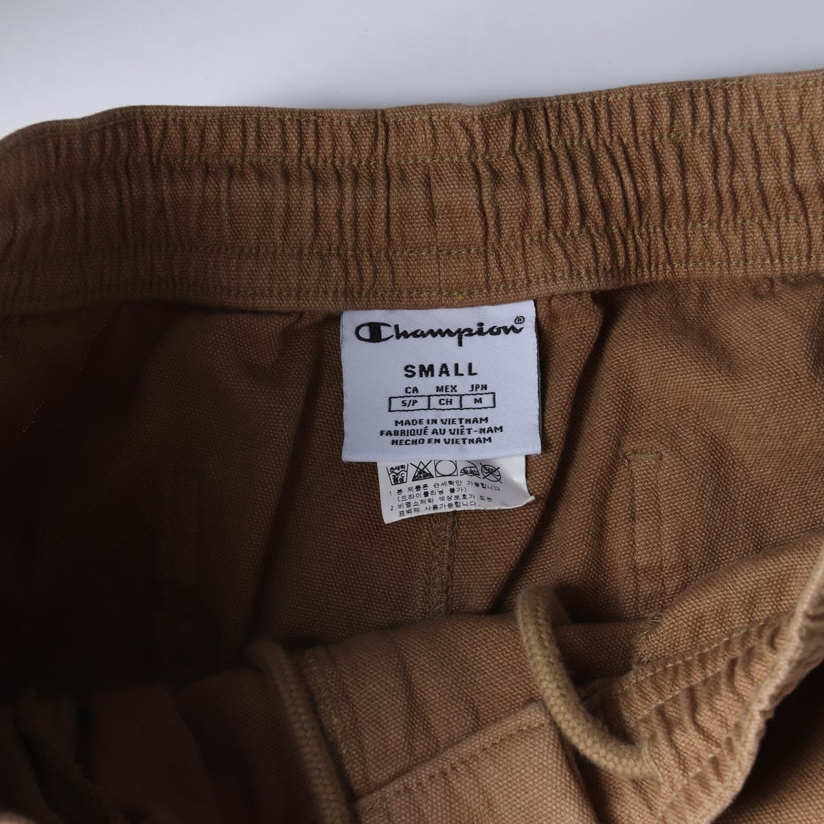 챔피온 21FW 가먼트다이 로고 8oz 캔버스 카고팬츠 상세 이미지 3