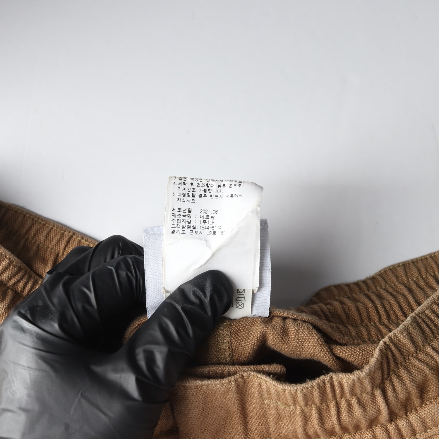 챔피온 21FW 가먼트다이 로고 8oz 캔버스 카고팬츠 이미지 5