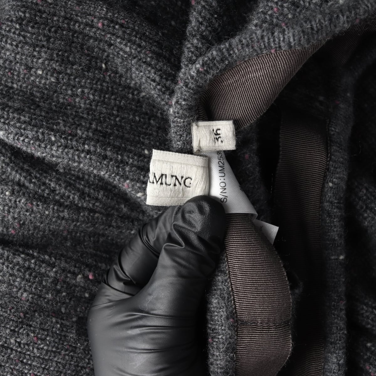 우마뭉 25FW 도네갈 울 부츠 컷 팬츠 니트 바지 헤더 그레이 상세 이미지 4