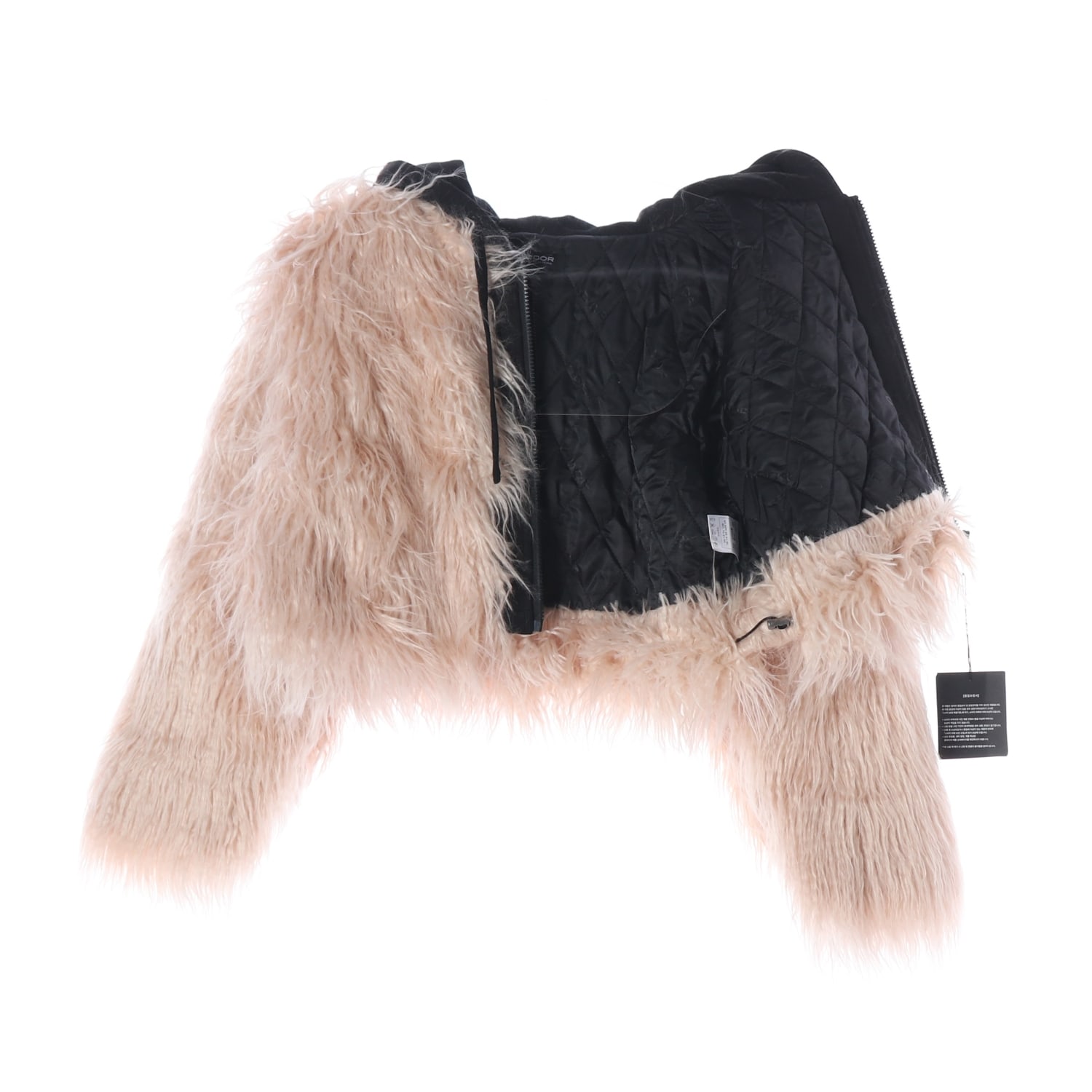 (새상품) 오도어 ODOR 24FW 크러스티 후드 퍼 자켓 재킷 허쉬 핑크 이미지 2