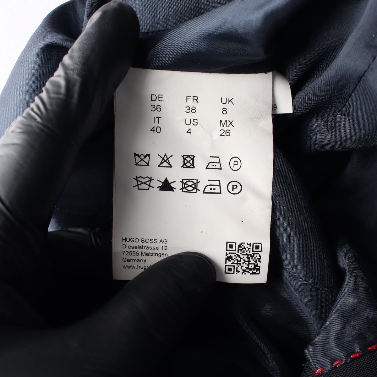 휴고 보스 슬림핏 원버튼 블레이저 재킷 상세 이미지 4