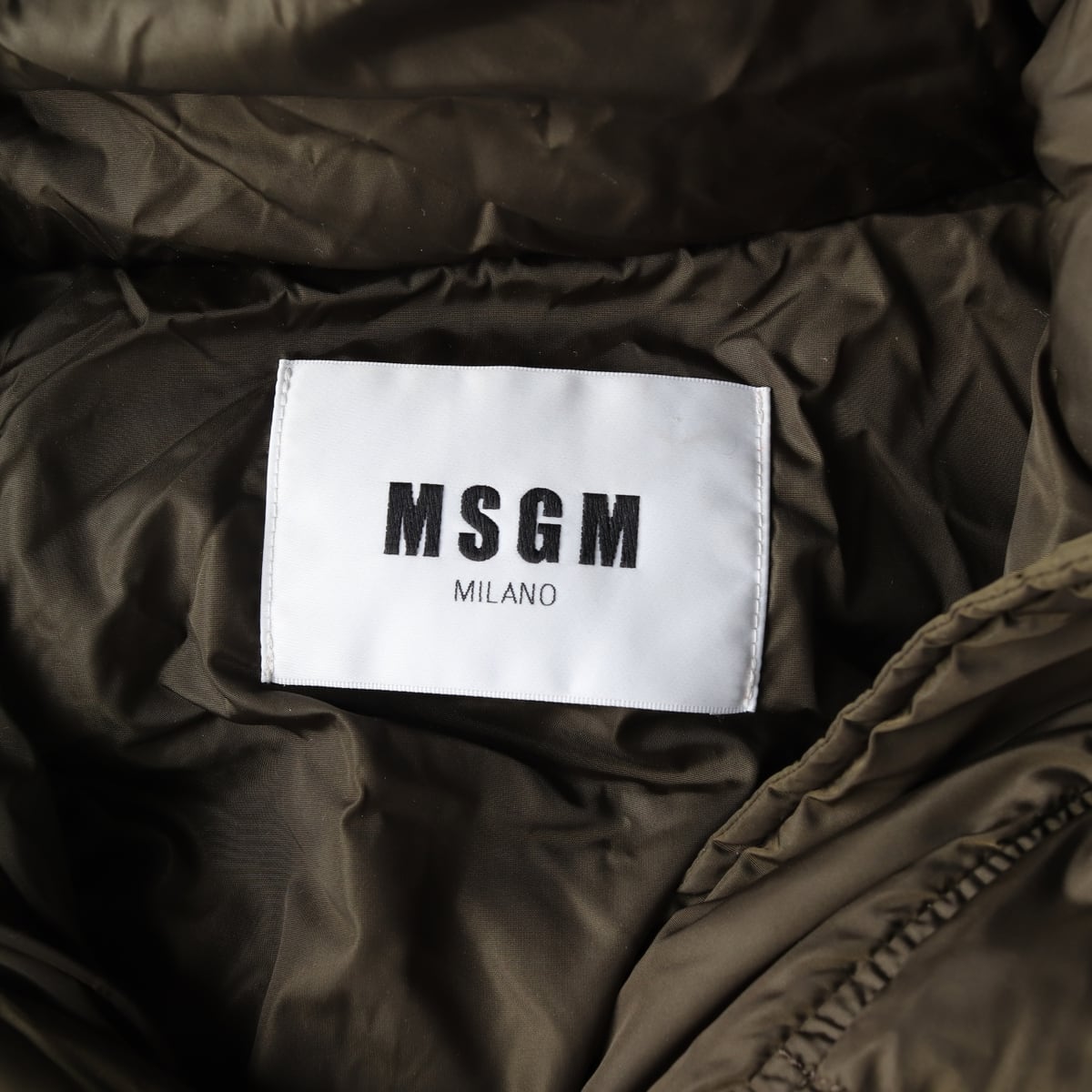 엠에스지엠 MSGM 오버핏 로고 프린팅 후드 다운 재킷 롱 패딩 상세 이미지 4