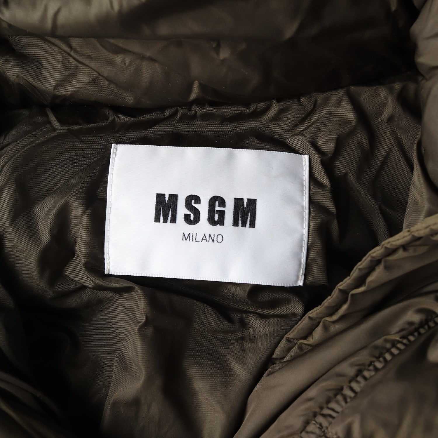 엠에스지엠 MSGM 오버핏 로고 프린팅 후드 다운 재킷 롱 패딩 이미지 4