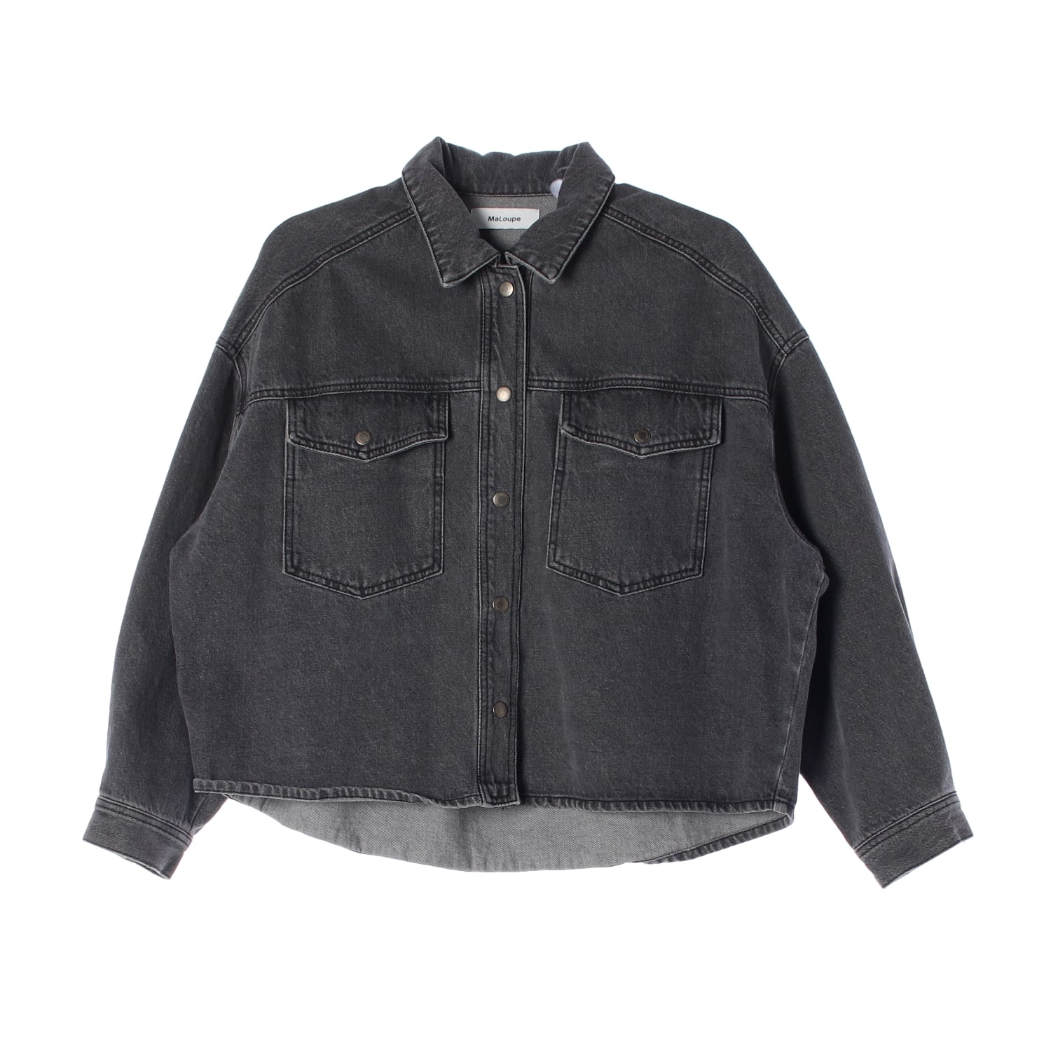 마롭 22FW 오버핏 포켓 데님 재킷 다크그레이 이미지 1
