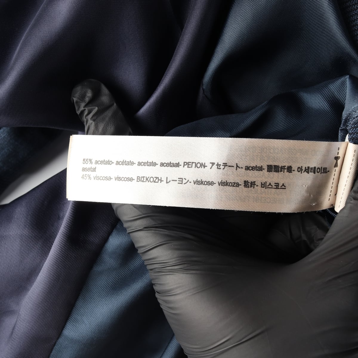 마시모두띠 더블 브레스트 린넨 울 실크 블레이저 재킷 네이비 상세 이미지 7