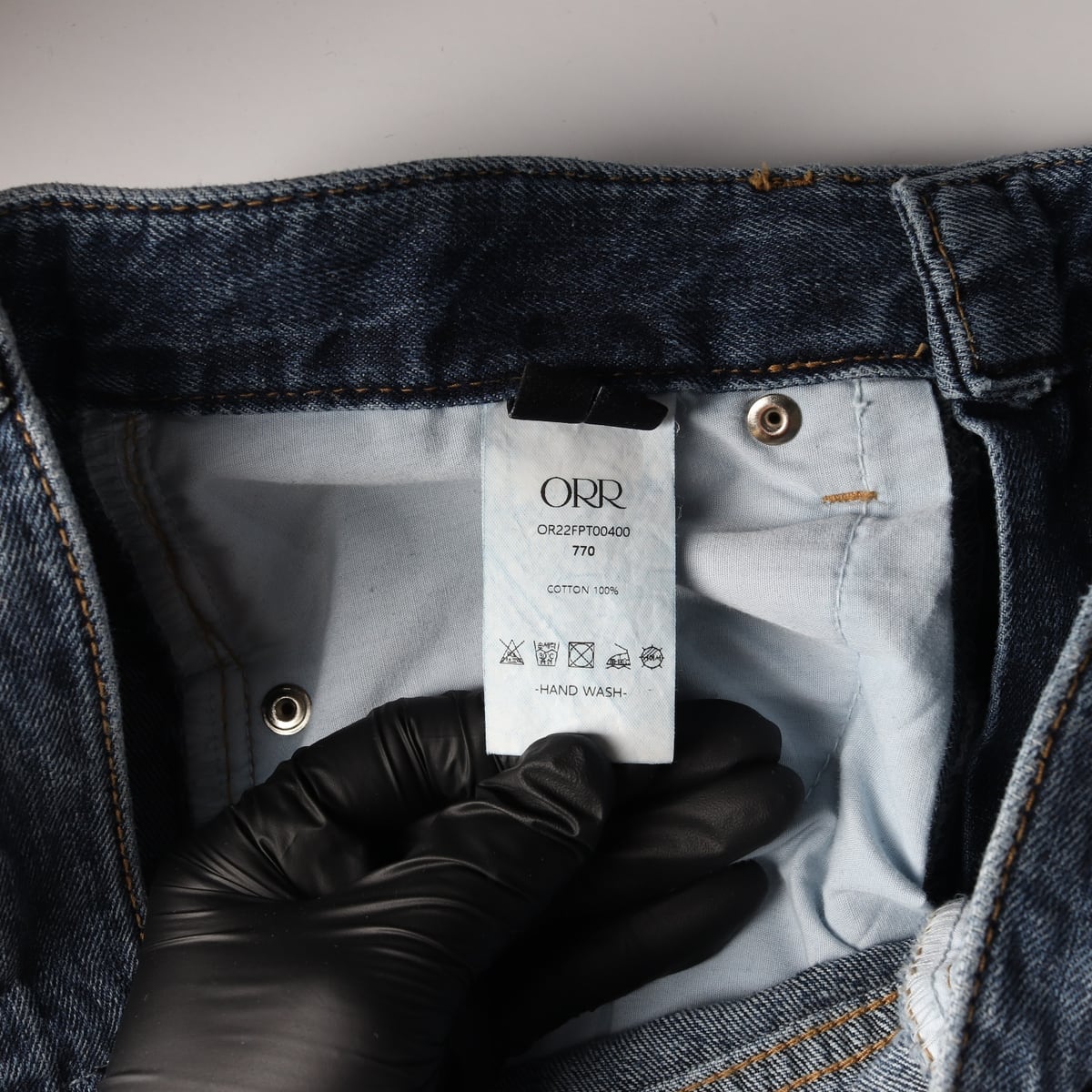 오르 ORR 22FW 스트레이트핏 로우 헴 데님팬츠 상세 이미지 5
