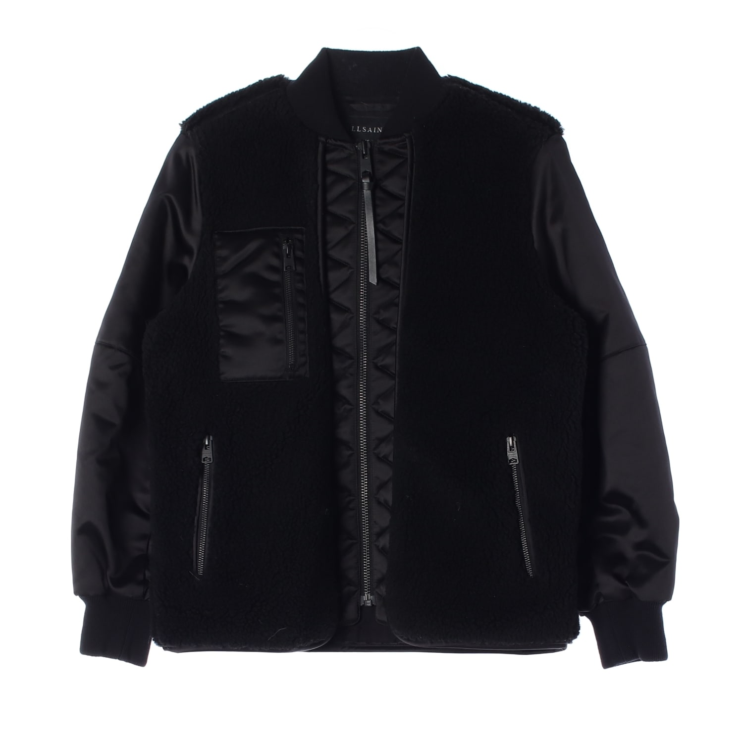 올세인츠 21FW 수리 인조 모피 봄버 점퍼 이미지 1