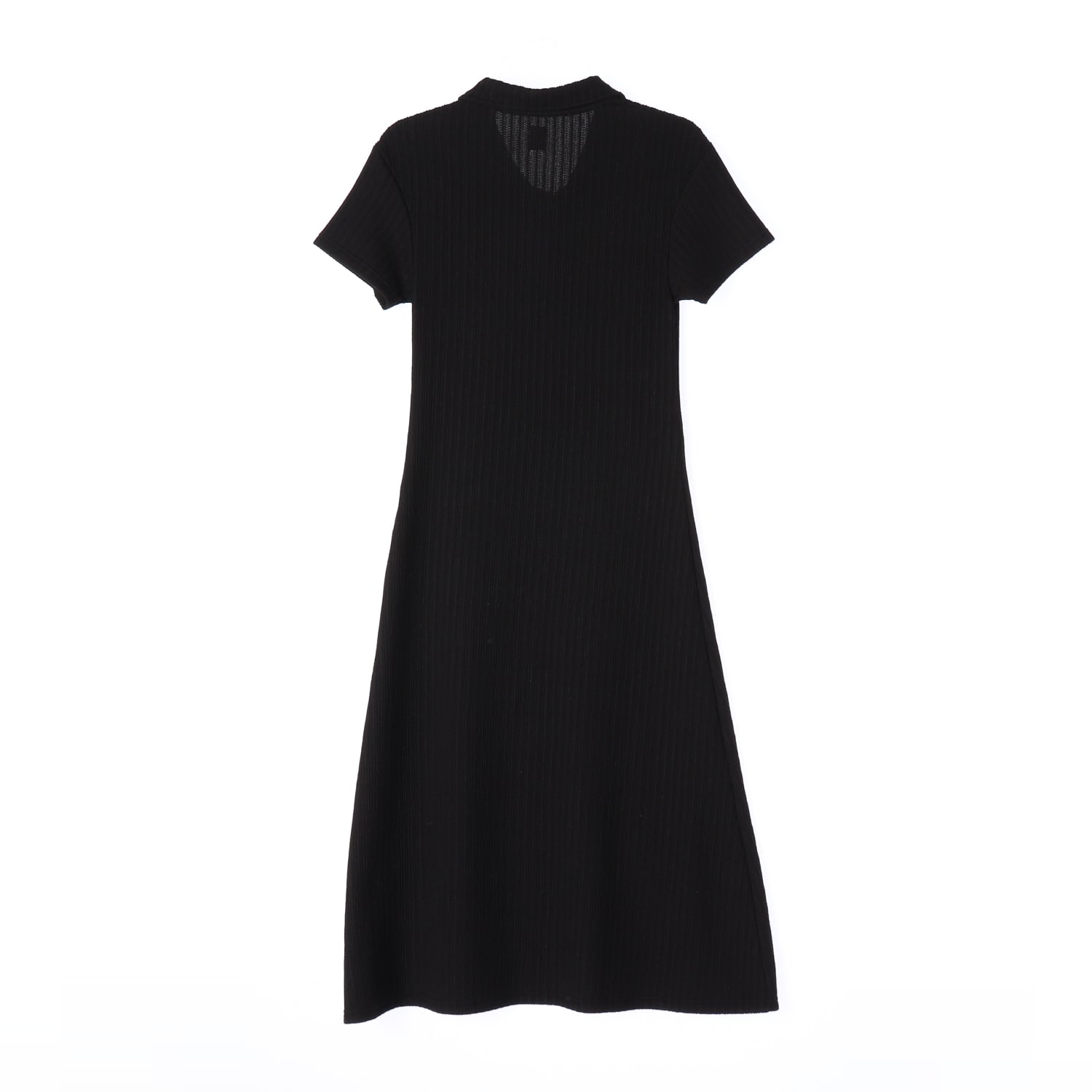 유제 YUJE MURE PLACKET 리브드 반팔 폴로 원피스 이미지 2