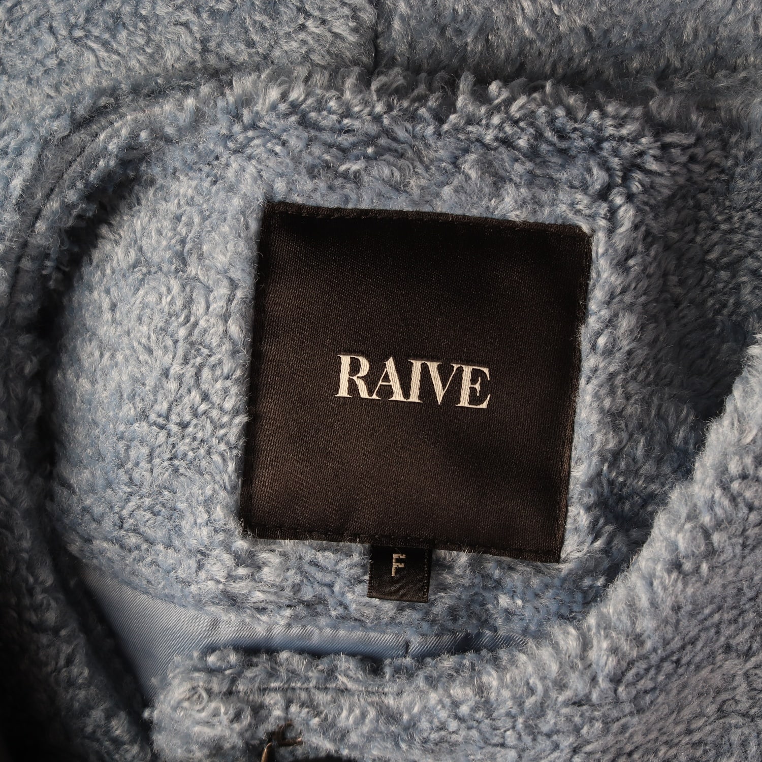 레이브 RAIVE 23FW 퍼 코트 재킷 블루 이미지 3