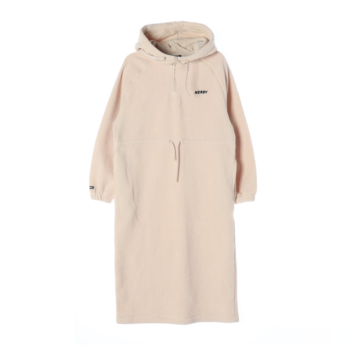 널디 21FW 플리스 하프 집업 후드 원피스 상세 이미지 1