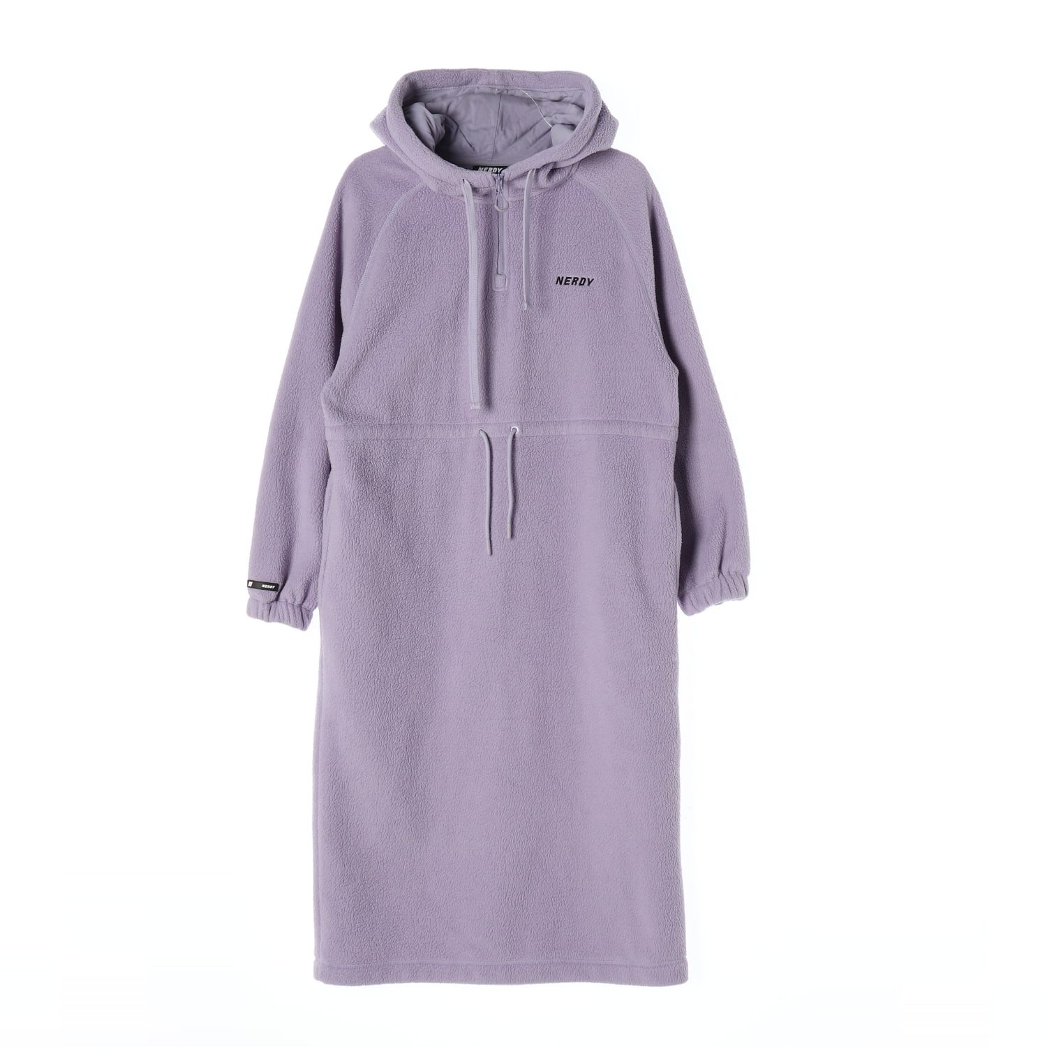 널디 21FW 플리스 하프 집업 후드 원피스 라이트 퍼플 이미지 1