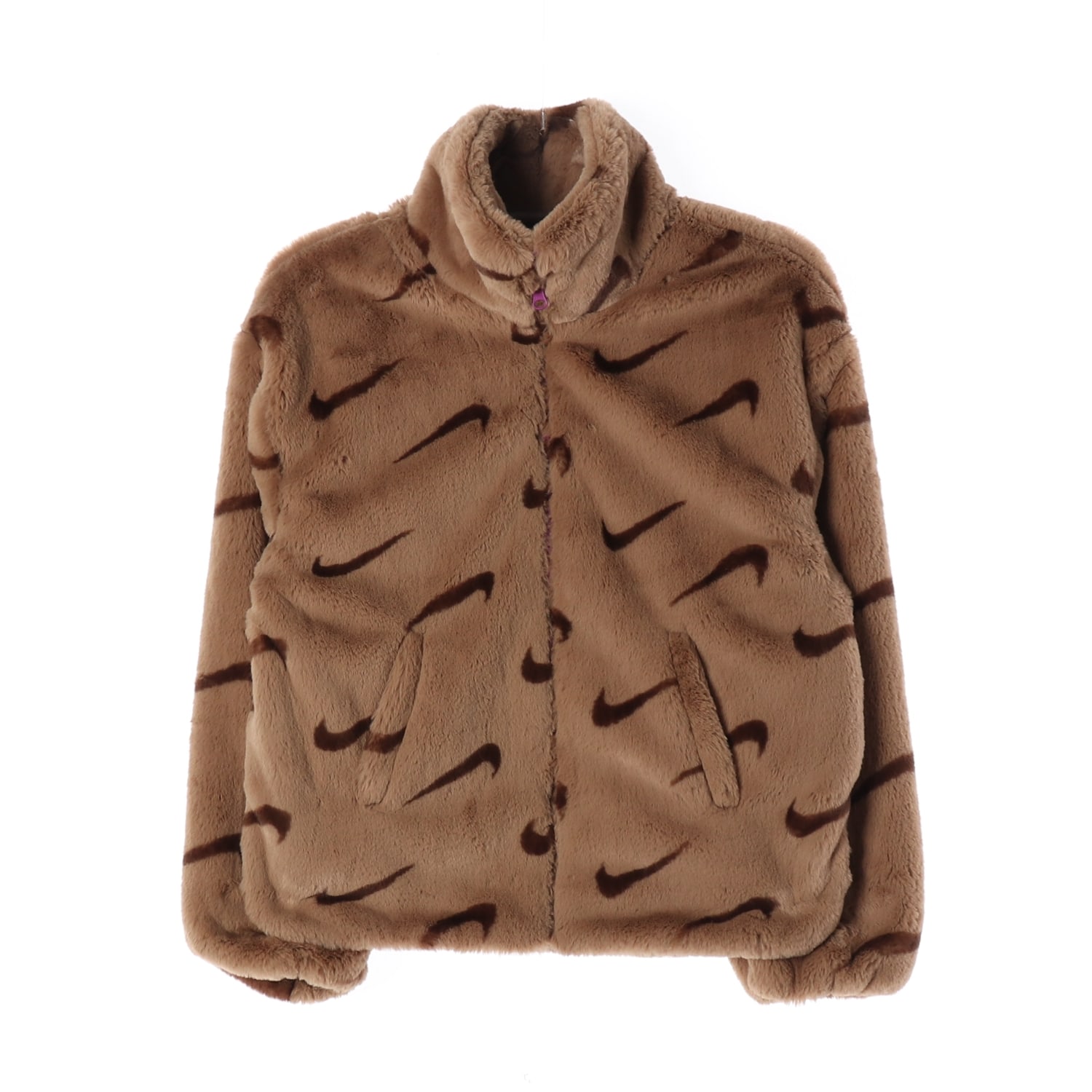 나이키 22FW 우먼스 NSW 플러시 프린티드 페이크 퍼 재킷 이미지 1