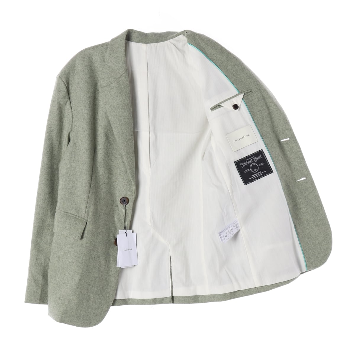 인스턴트펑크 21FW 울 블렌드 블레이저 재킷 민트 상세 이미지 2