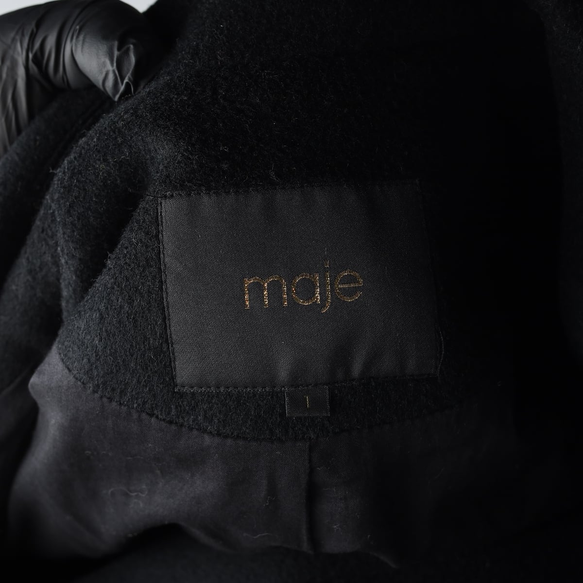 마쥬 maje 울 블렌드 더블 버튼 롱 코트 상세 이미지 4