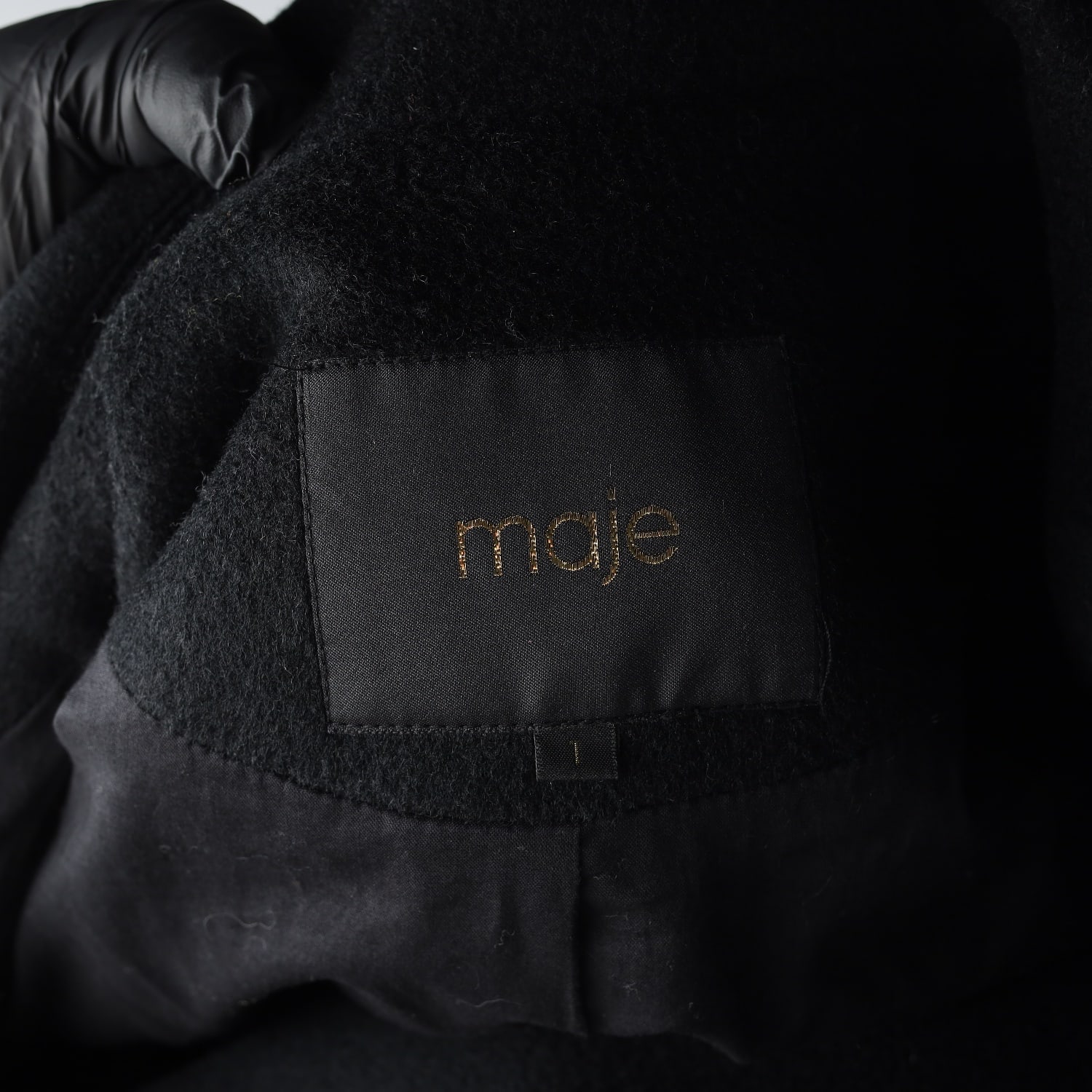 마쥬 maje 울 블렌드 더블 버튼 롱 코트 이미지 4