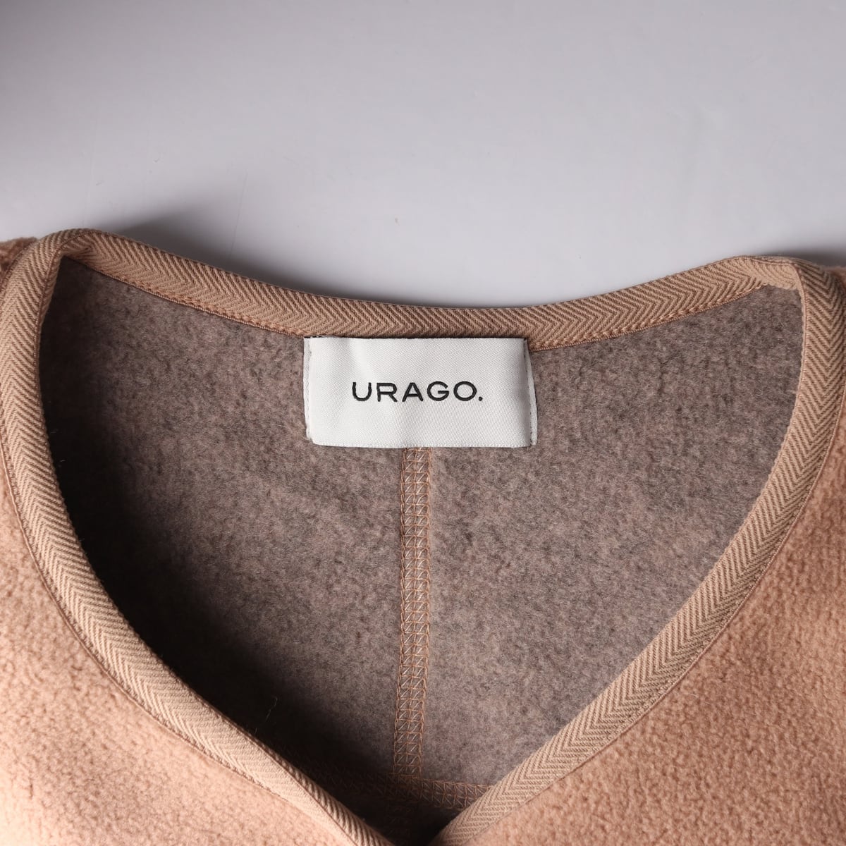 유라고 21FW 플리스 브이넥 가디건 상세 이미지 3