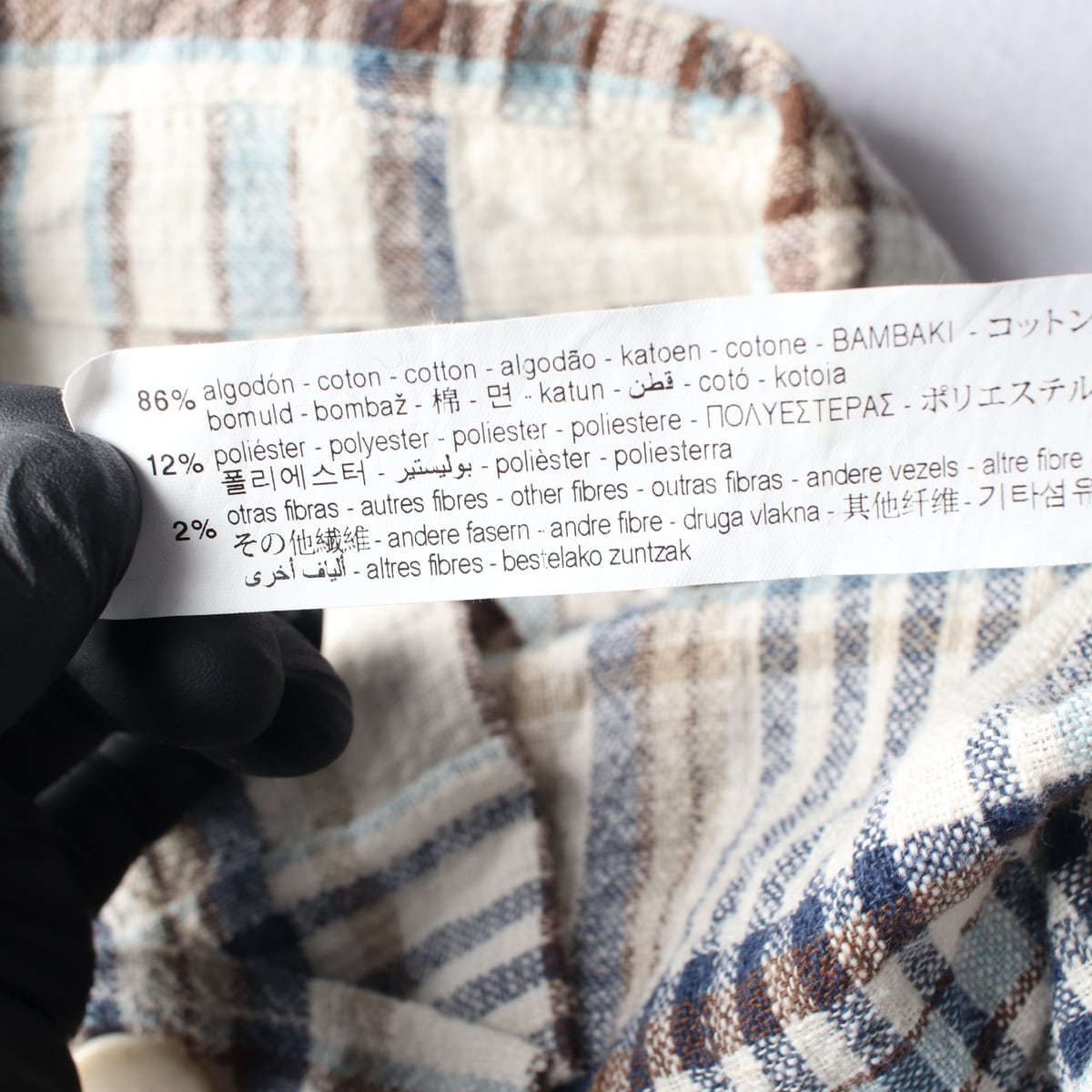 자라 아웃포켓 체크 패턴 오버핏 크롭 셔츠 상세 이미지 4