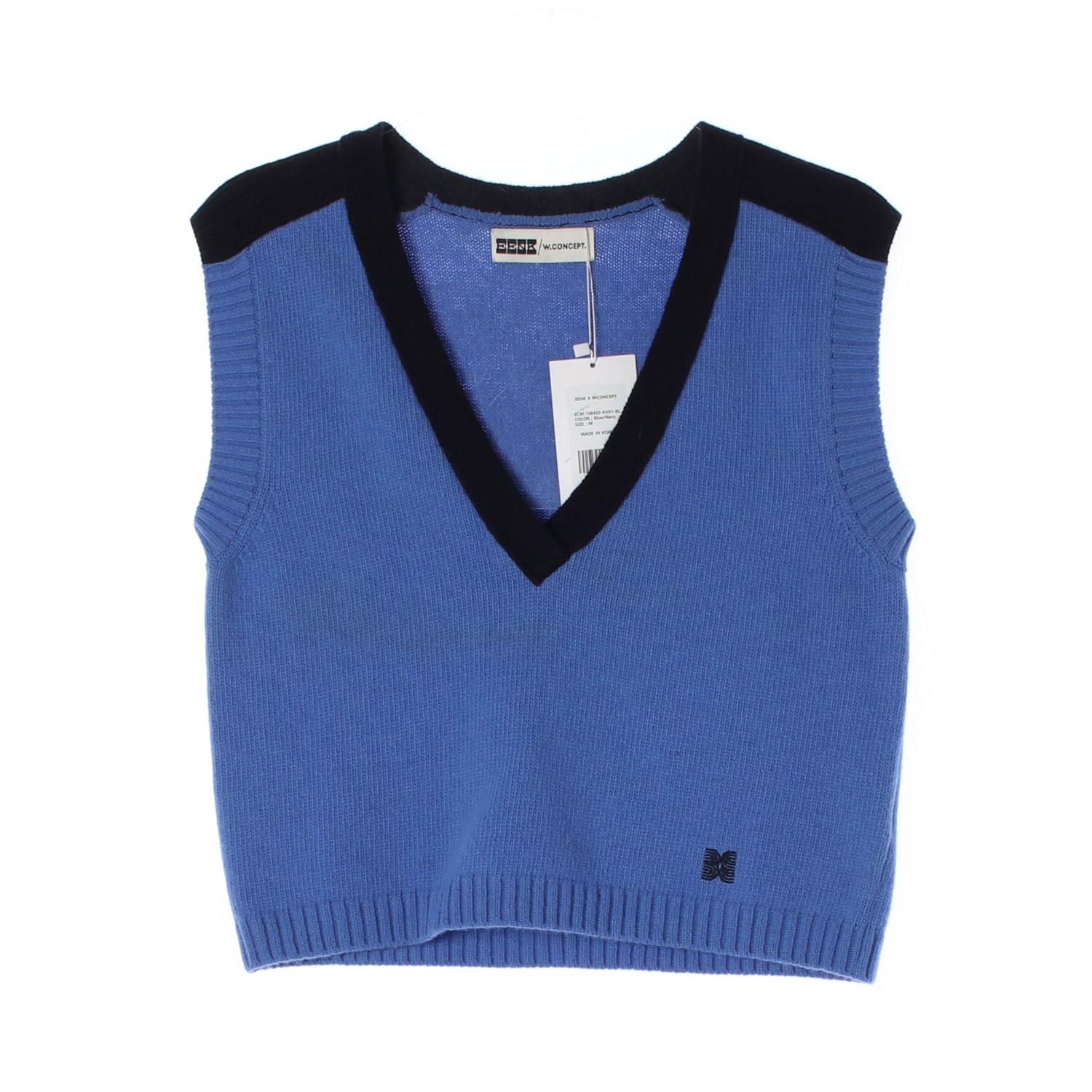 (새상품) 잉크 EENK x WCONCEPT 22FW 울 캐시미어 니트 베스트 이미지 1