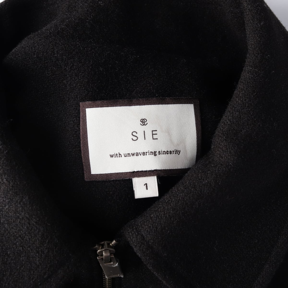 시에 SIE 24FW 크롭 집업 울 블렌드 재킷 상세 이미지 3