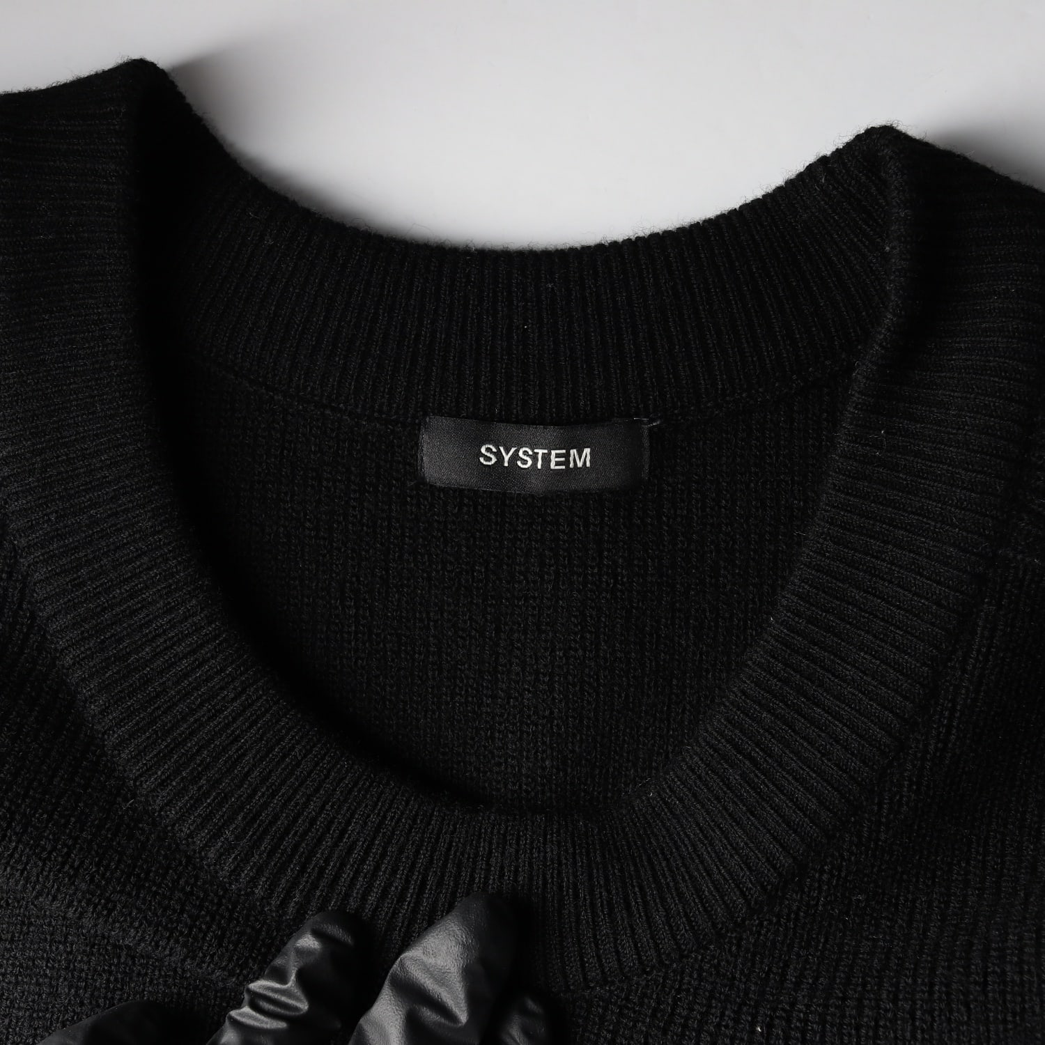 시스템 옴므 22FW 울 블렌드 레이어드 니트 조끼 베스트 이미지 3