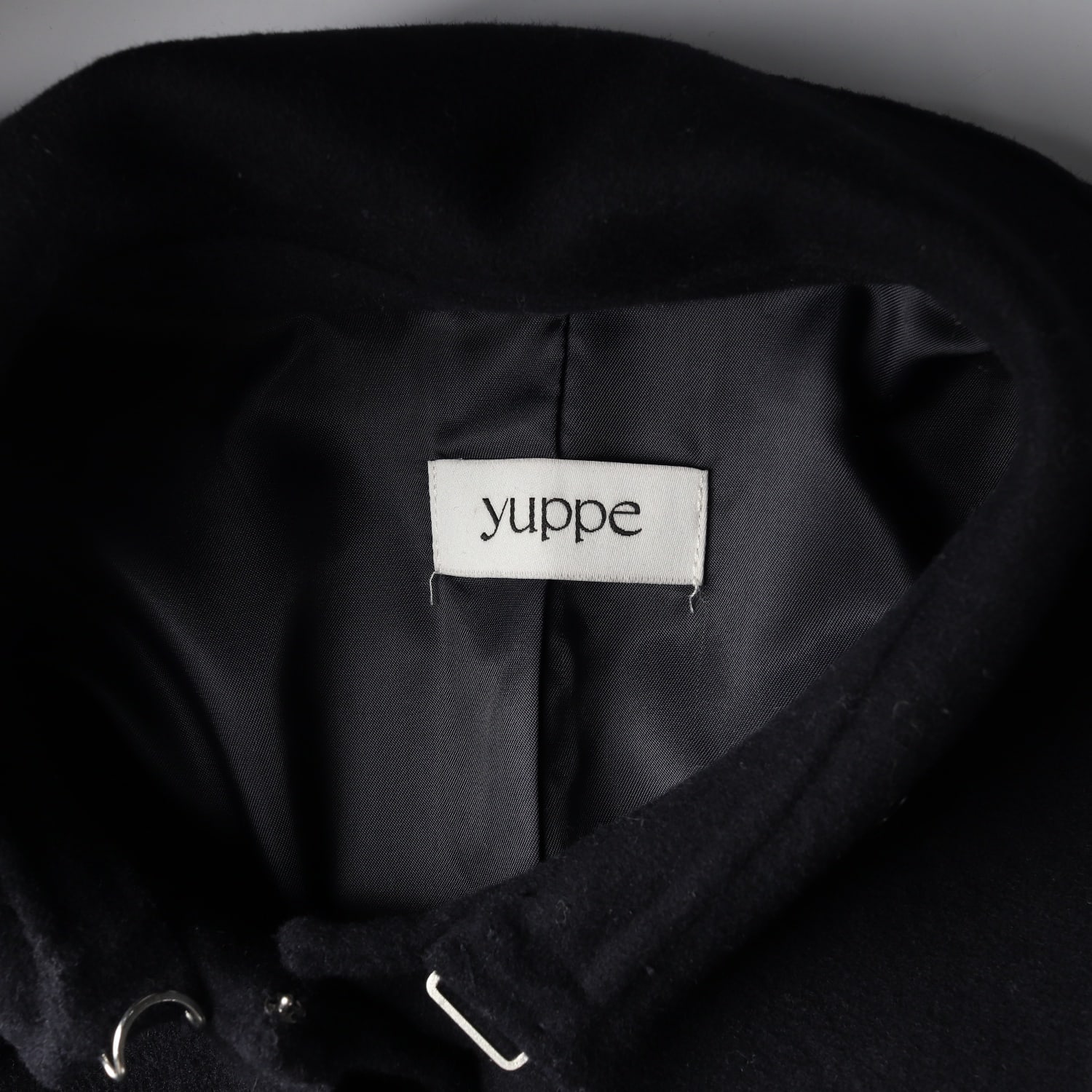 엽페 yuppe 울 블렌드 핸드메이드 싱글 벨티드 롱 코트 이미지 3