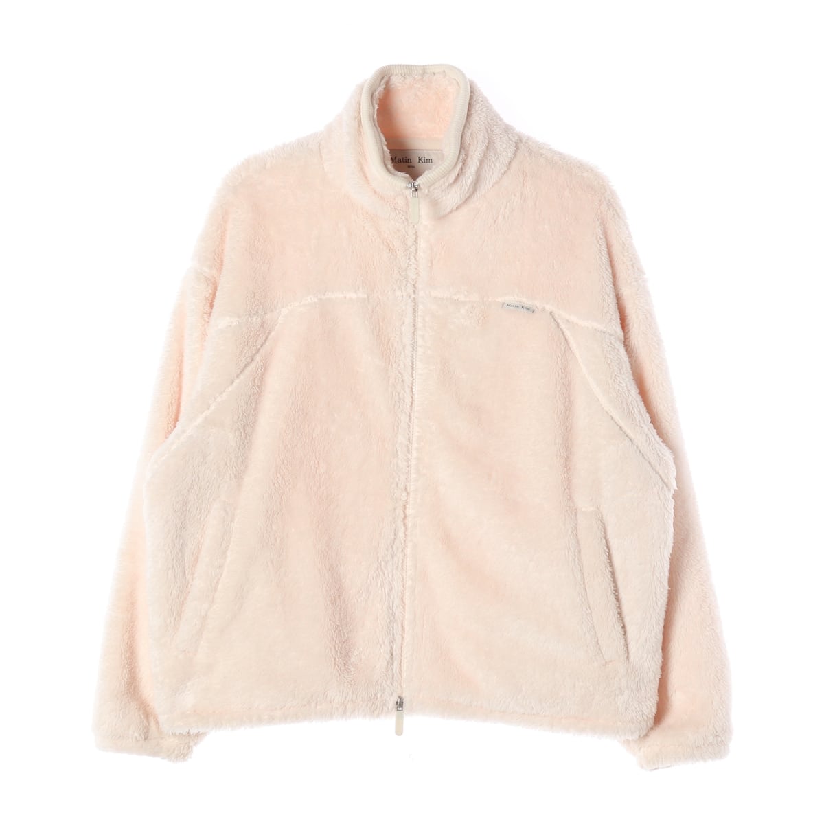 마뗑킴 24FW 백 로고 플리스 점퍼 재킷 아이보리 상세 이미지 1