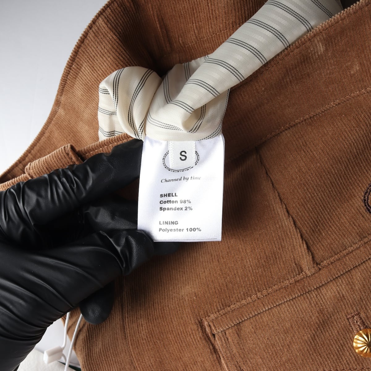 (새상품) 시엔느 22SS 제너 골디시 스커트 카멜  상세 이미지 4