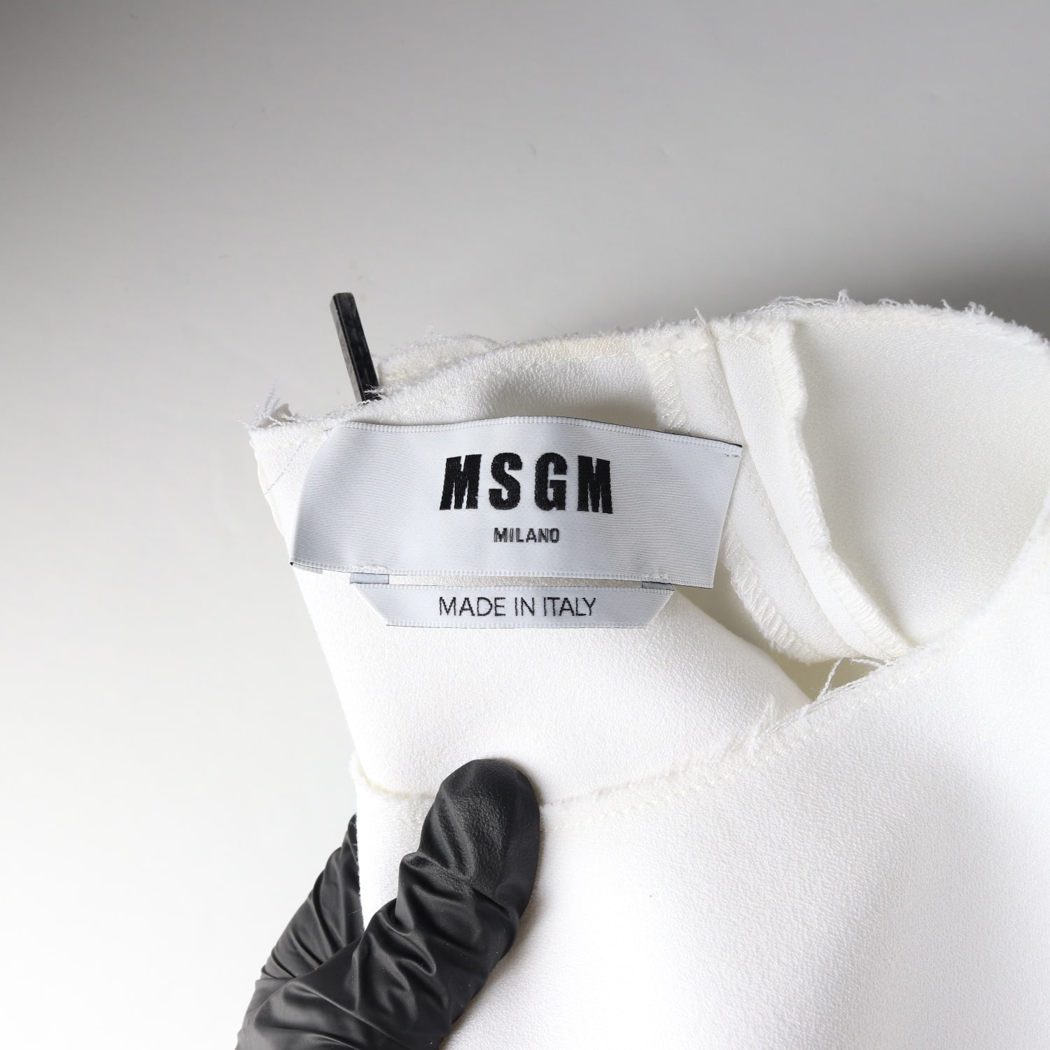 엠에스지엠 MSGM 빈티지 페플럼 반팔 블라우스 이미지 3