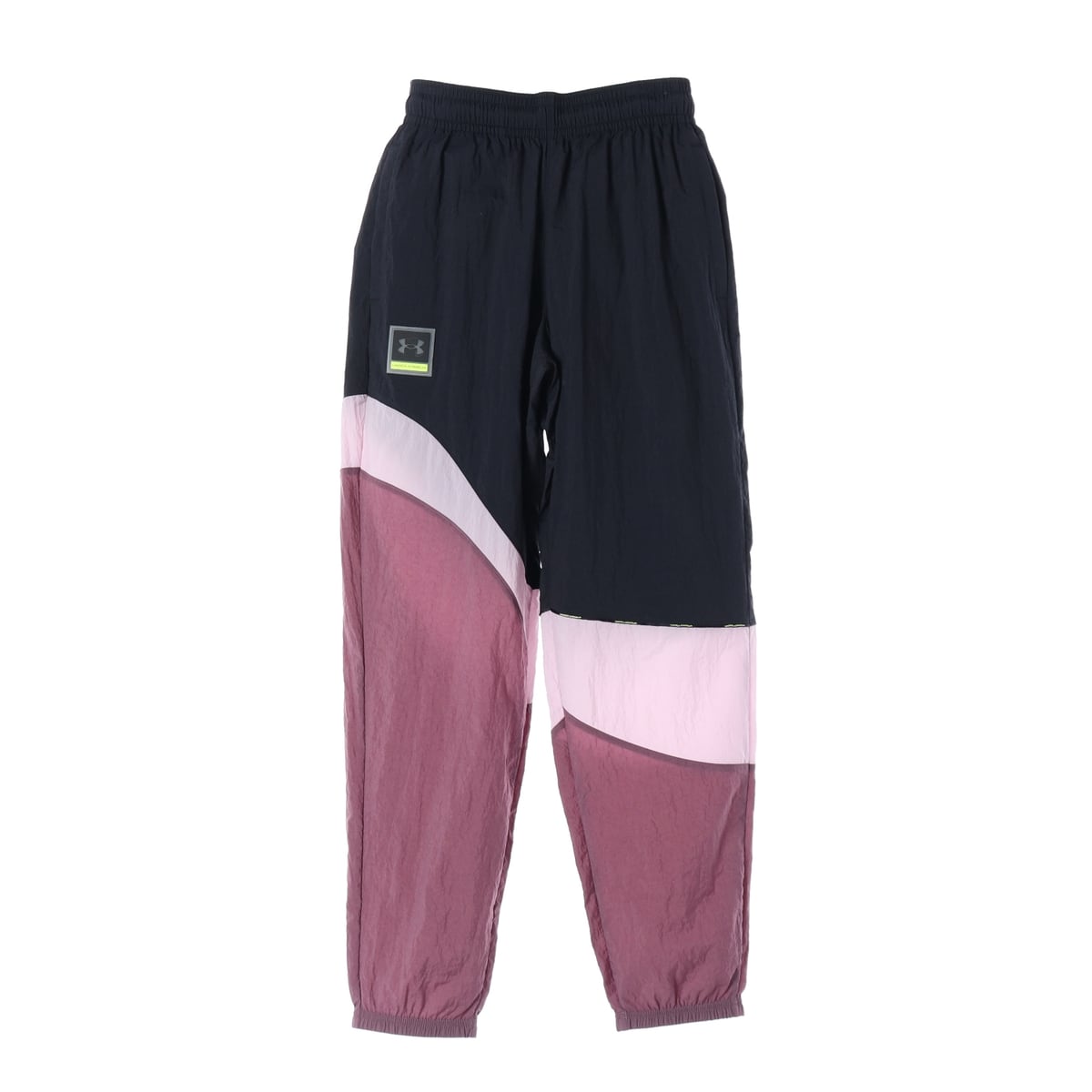 (새상품) 언더 아머 21FW 컬러블록 바람막이 팬츠 퍼플 셋업 상세 이미지 1
