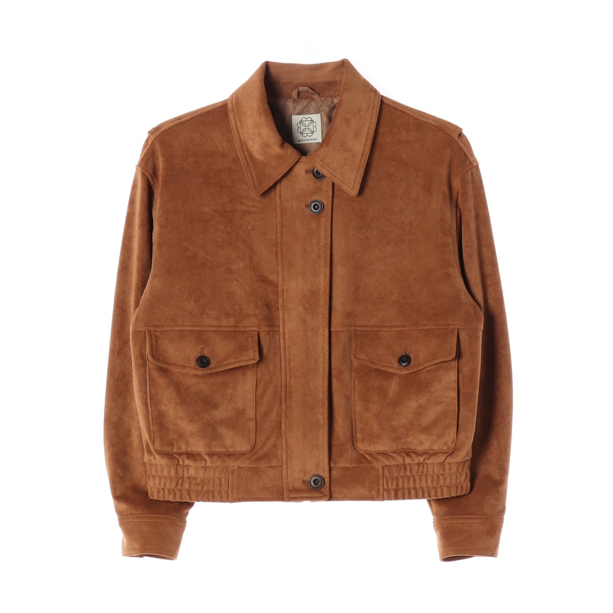 앳코너 24FW 스웨이드 봄버 크롭 재킷 상세 이미지 1