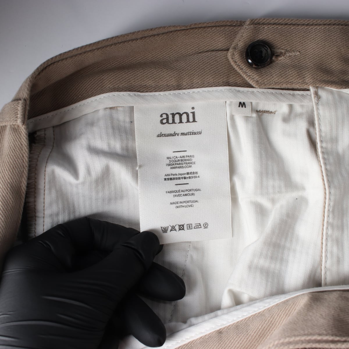 아미 ami 코튼 캐롯 롤업 치노 팬츠 상세 이미지 7